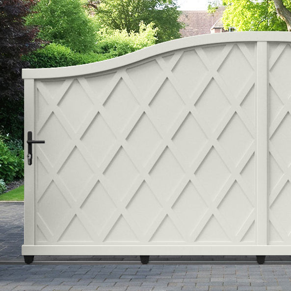 Ashfield Aluminium Sliding High Middle Driveway Gate