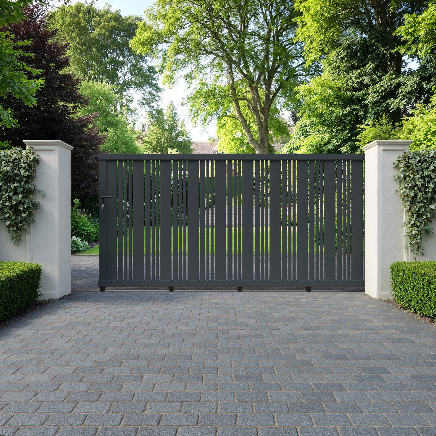 Elara Aluminium Sliding Straight Top Driveway Gate