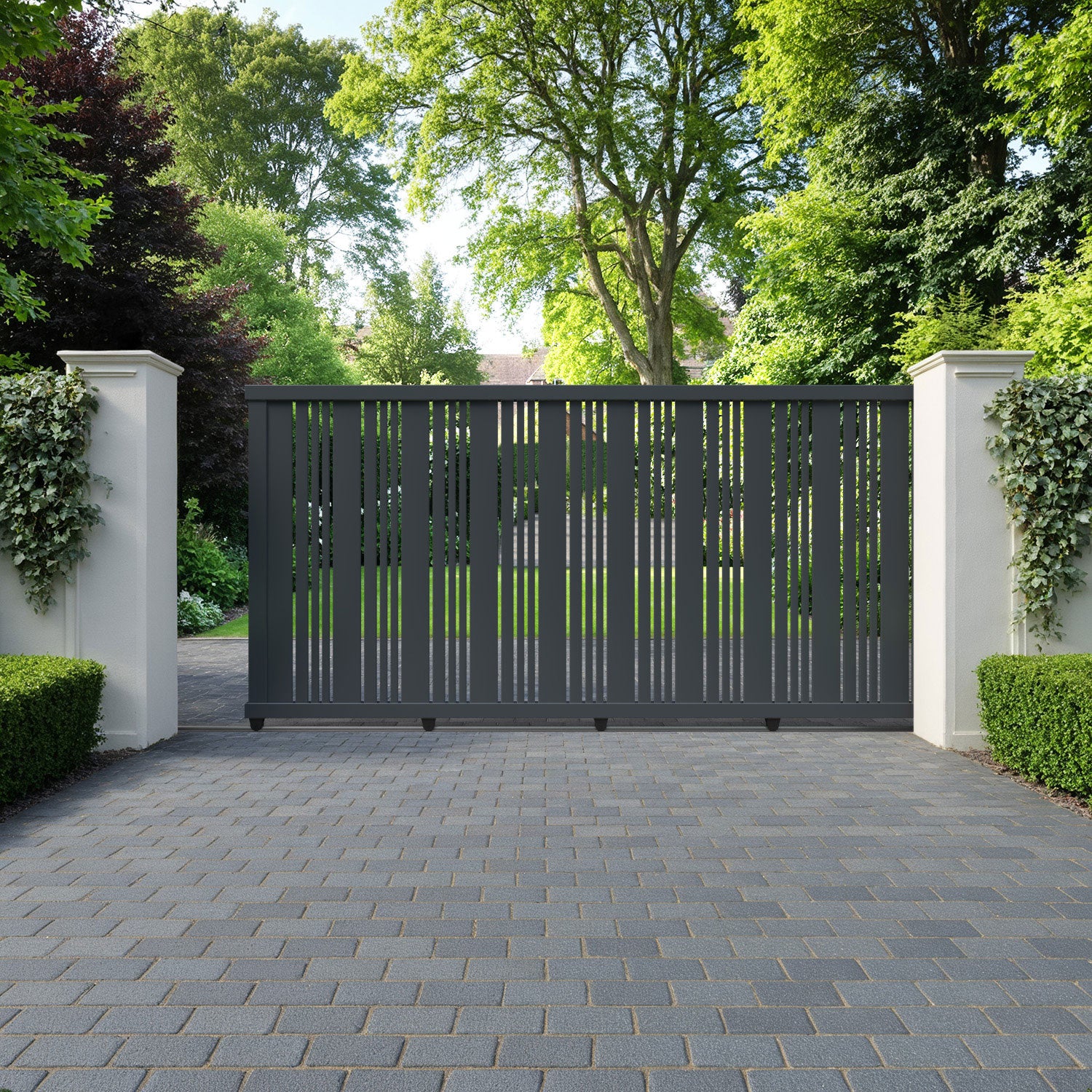 Elara Aluminium Sliding Straight Top Driveway Gate