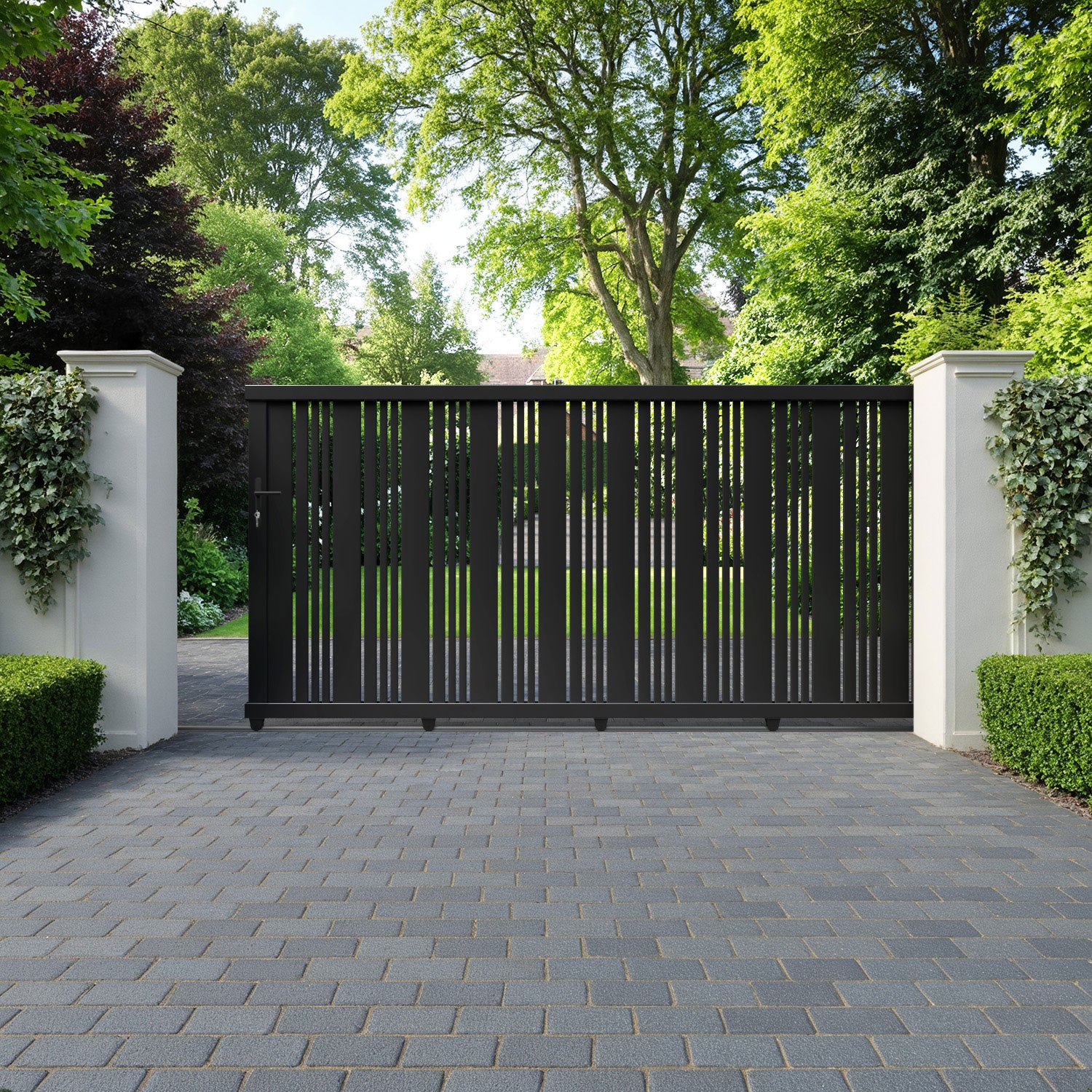 Elara Aluminium Sliding Straight Top Driveway Gate