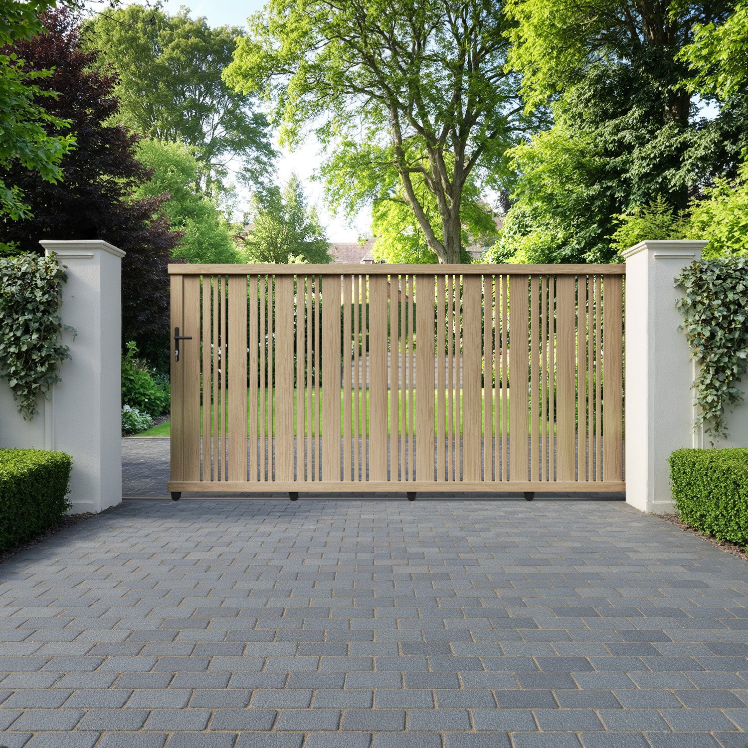 Elara Aluminium Sliding Straight Top Driveway Gate