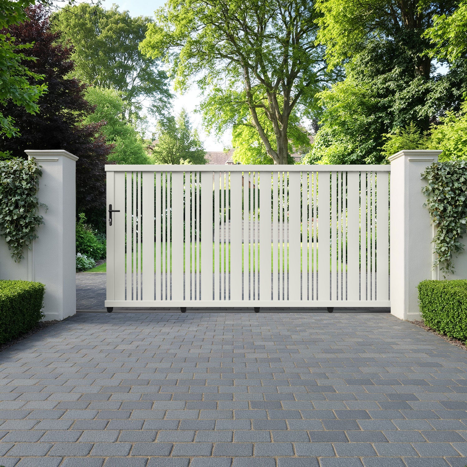 Elara Aluminium Sliding Straight Top Driveway Gate