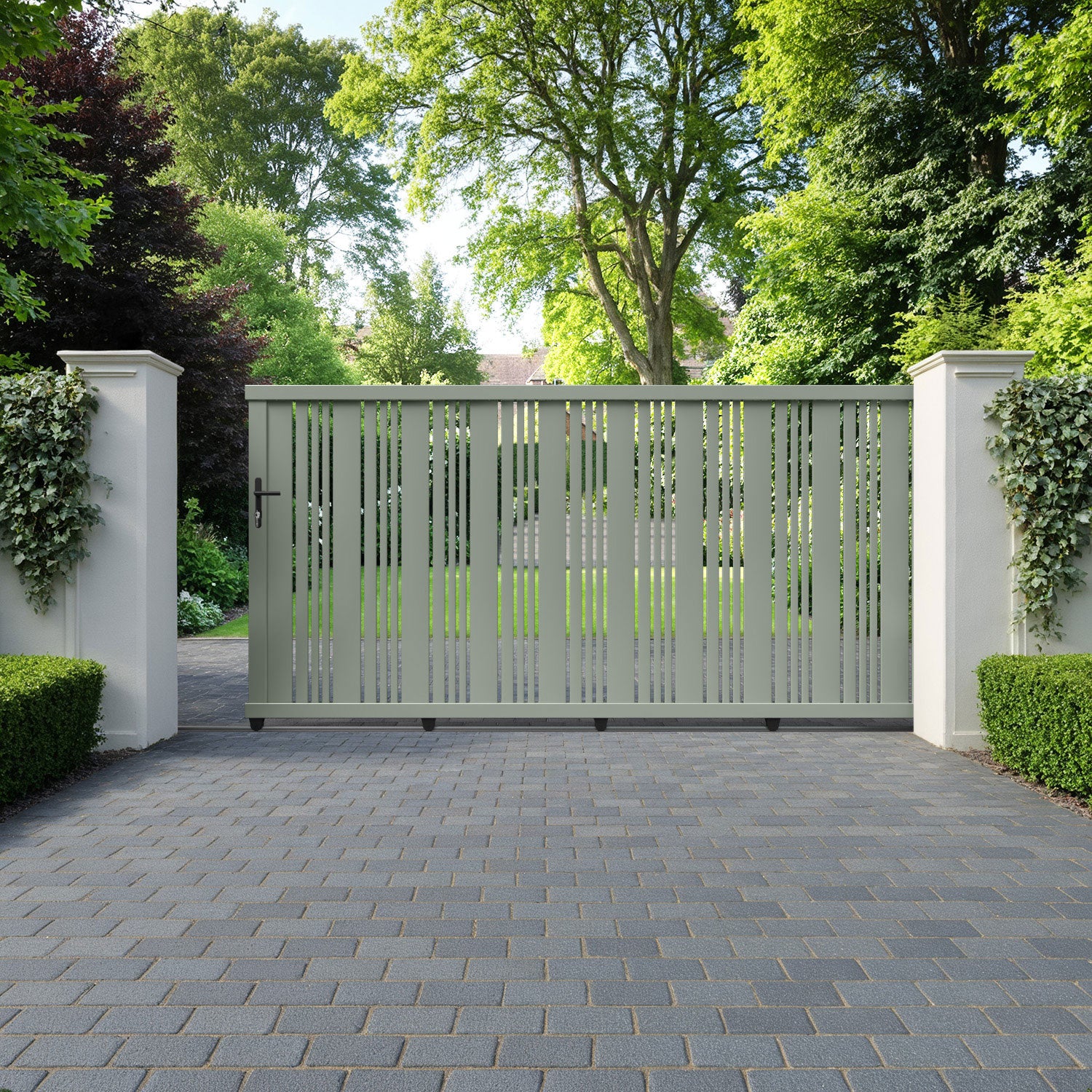 Elara Aluminium Sliding Straight Top Driveway Gate