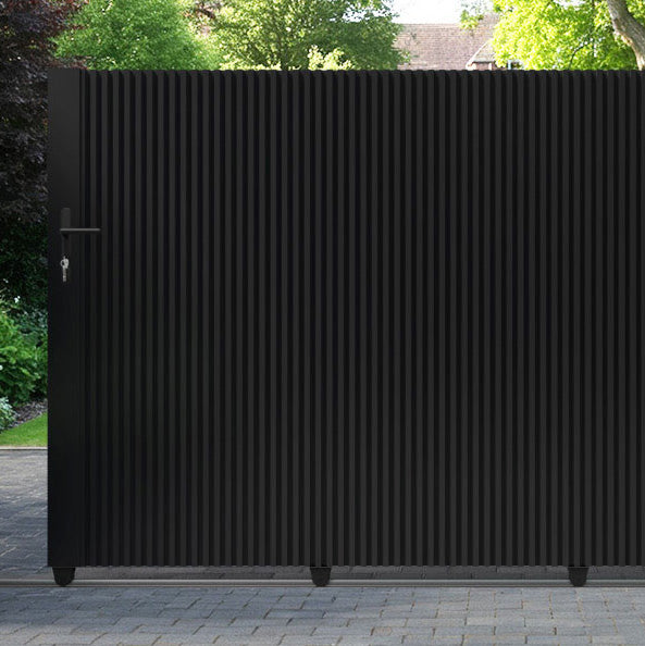 Vento Aluminium Sliding Straight Top Driveway Gate