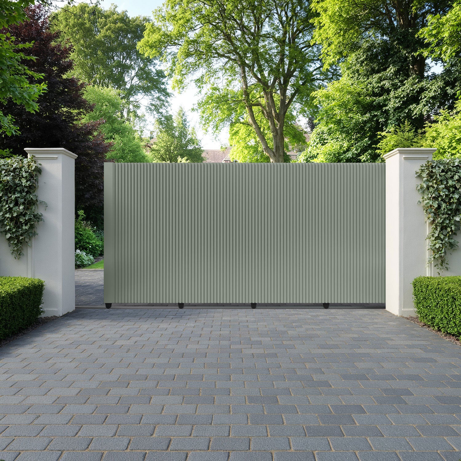 Vento Aluminium Sliding Straight Top Driveway Gate