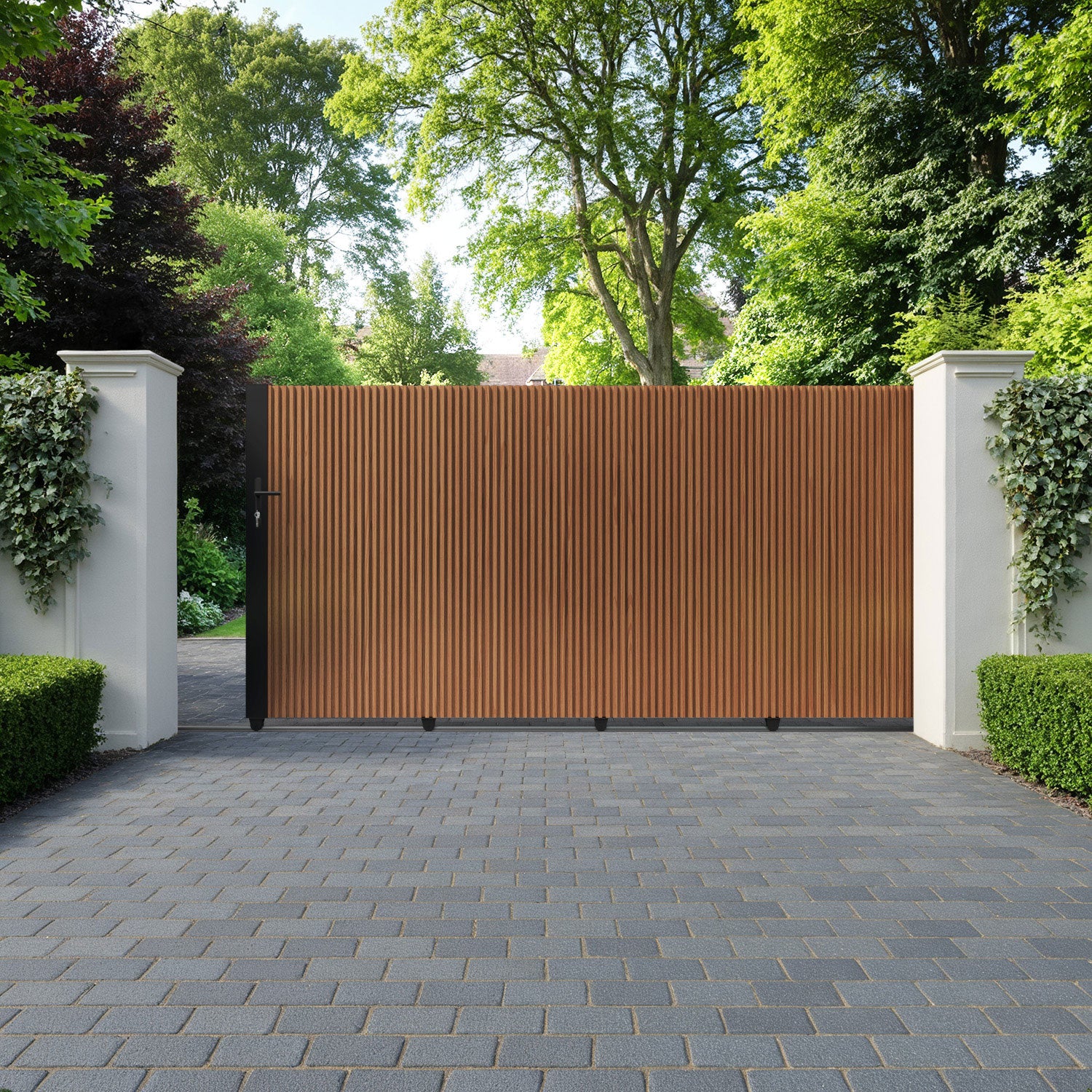Vento Aluminium Sliding Straight Top Driveway Gate