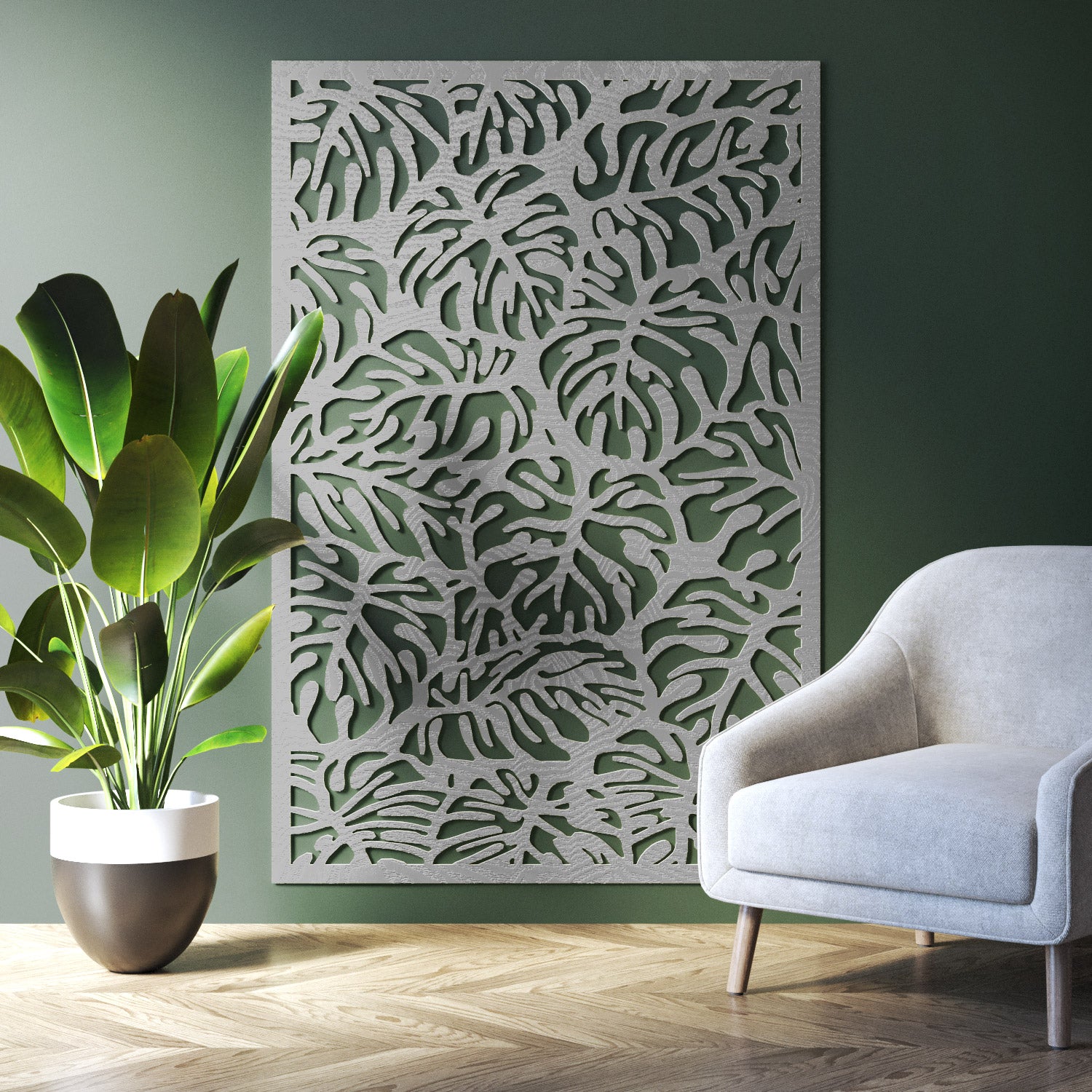 Botanic indoor decorative panel