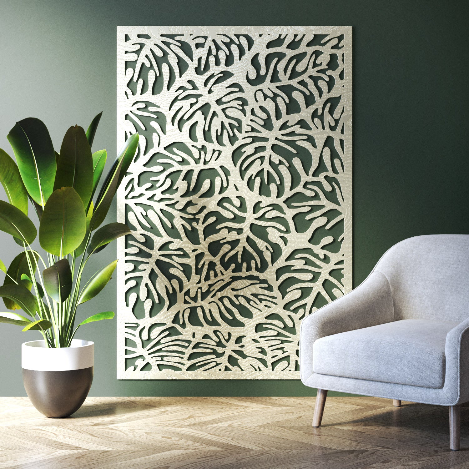 Botanic indoor decorative panel
