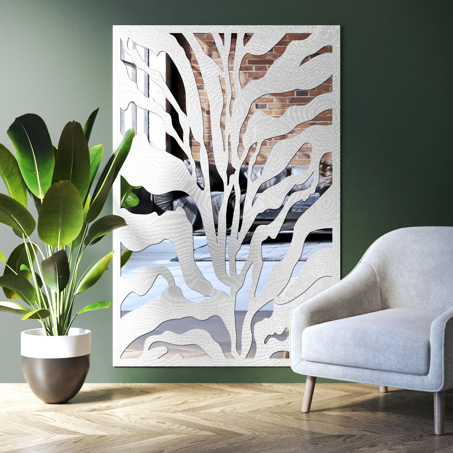 Malawi indoor decorative mirrored panel