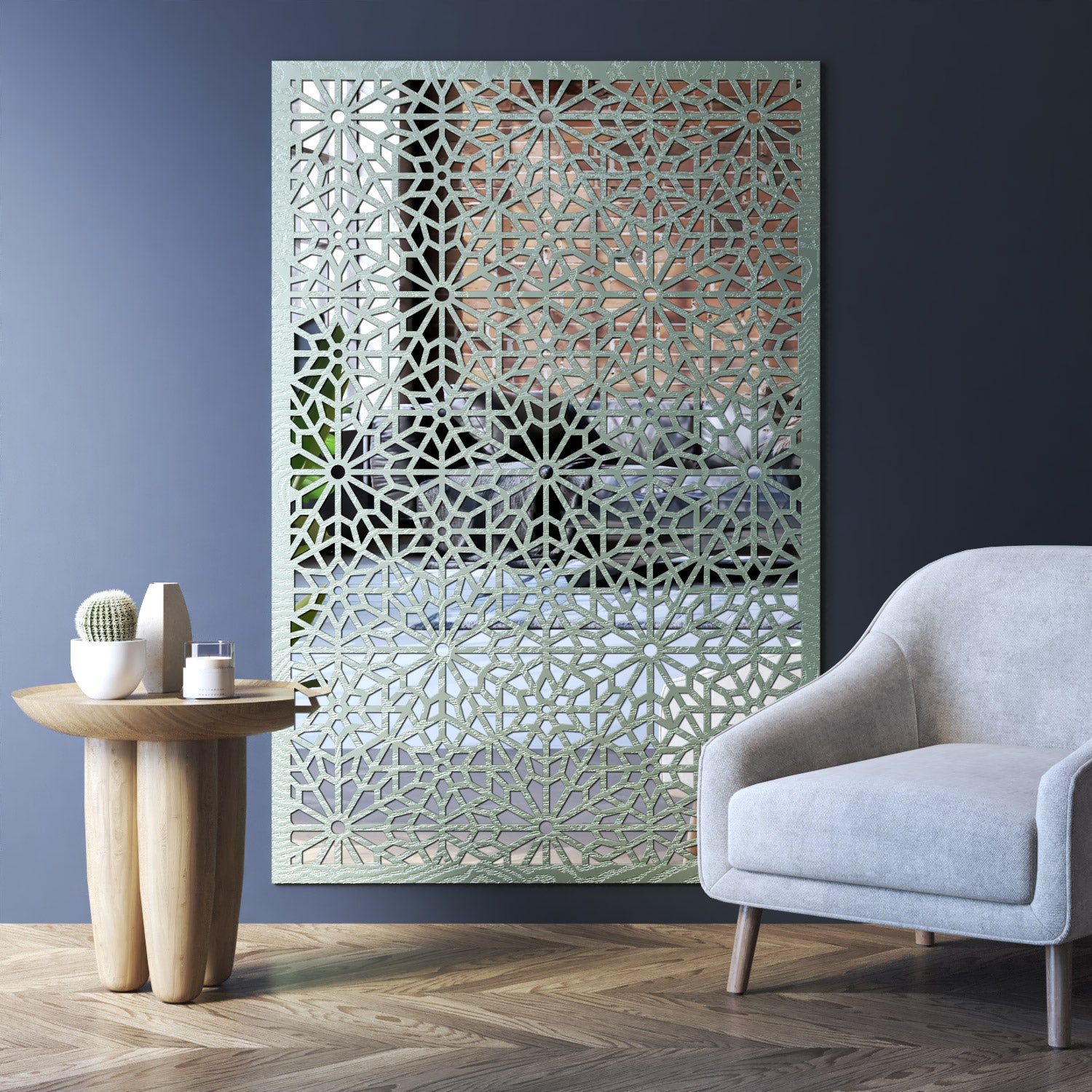 Alnara indoor decorative mirrored panel