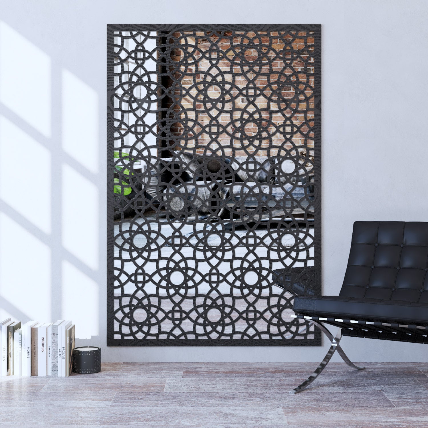 Ambar indoor decorative mirrored panel