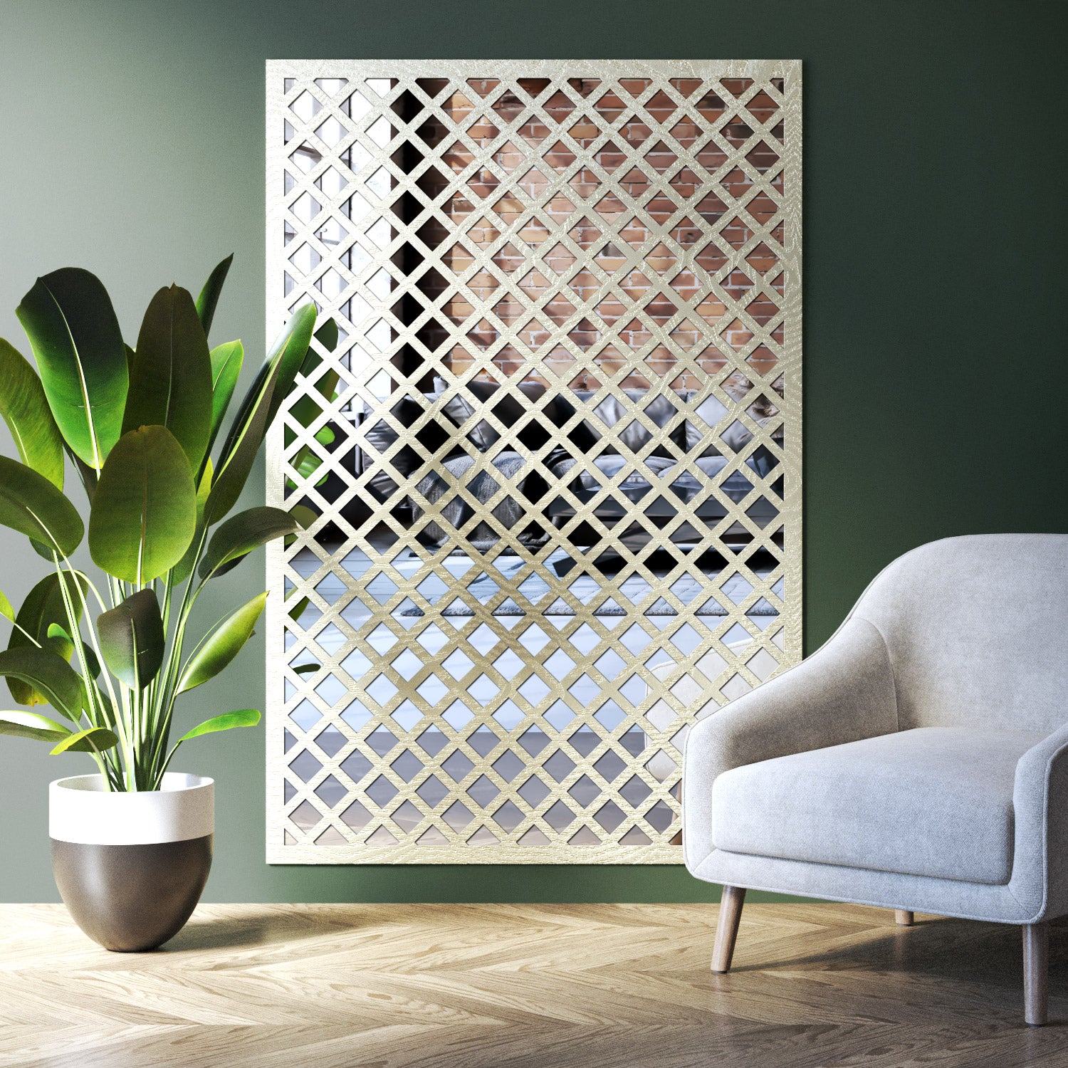 Hive Indoor Decorative mirrored Panel