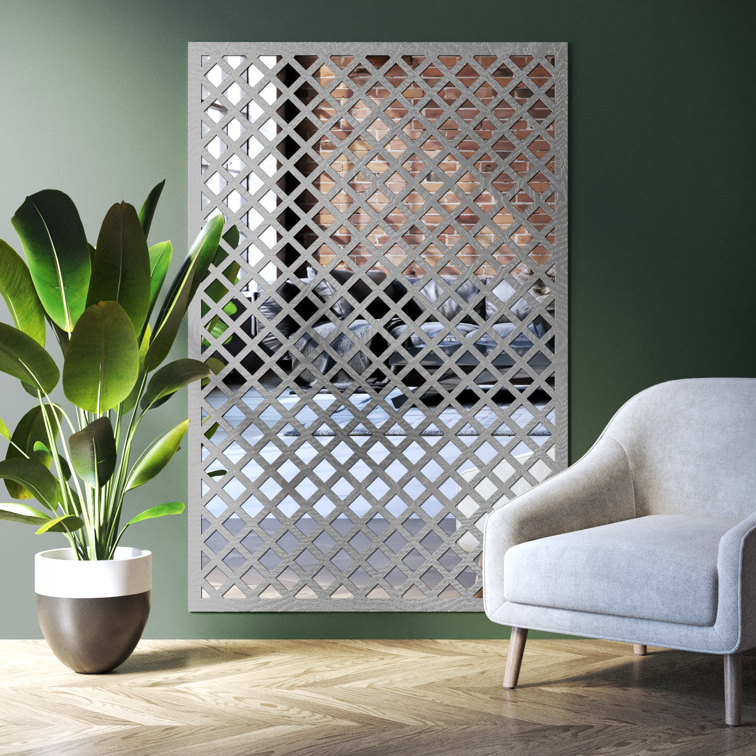 Hive Indoor Decorative mirrored Panel