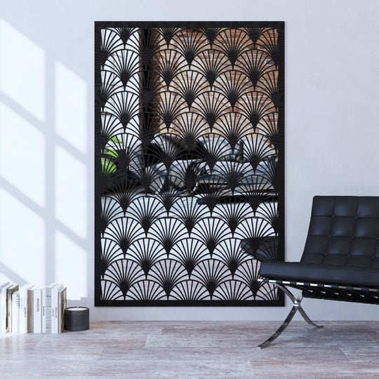 Laurel indoor decorative mirrored panel