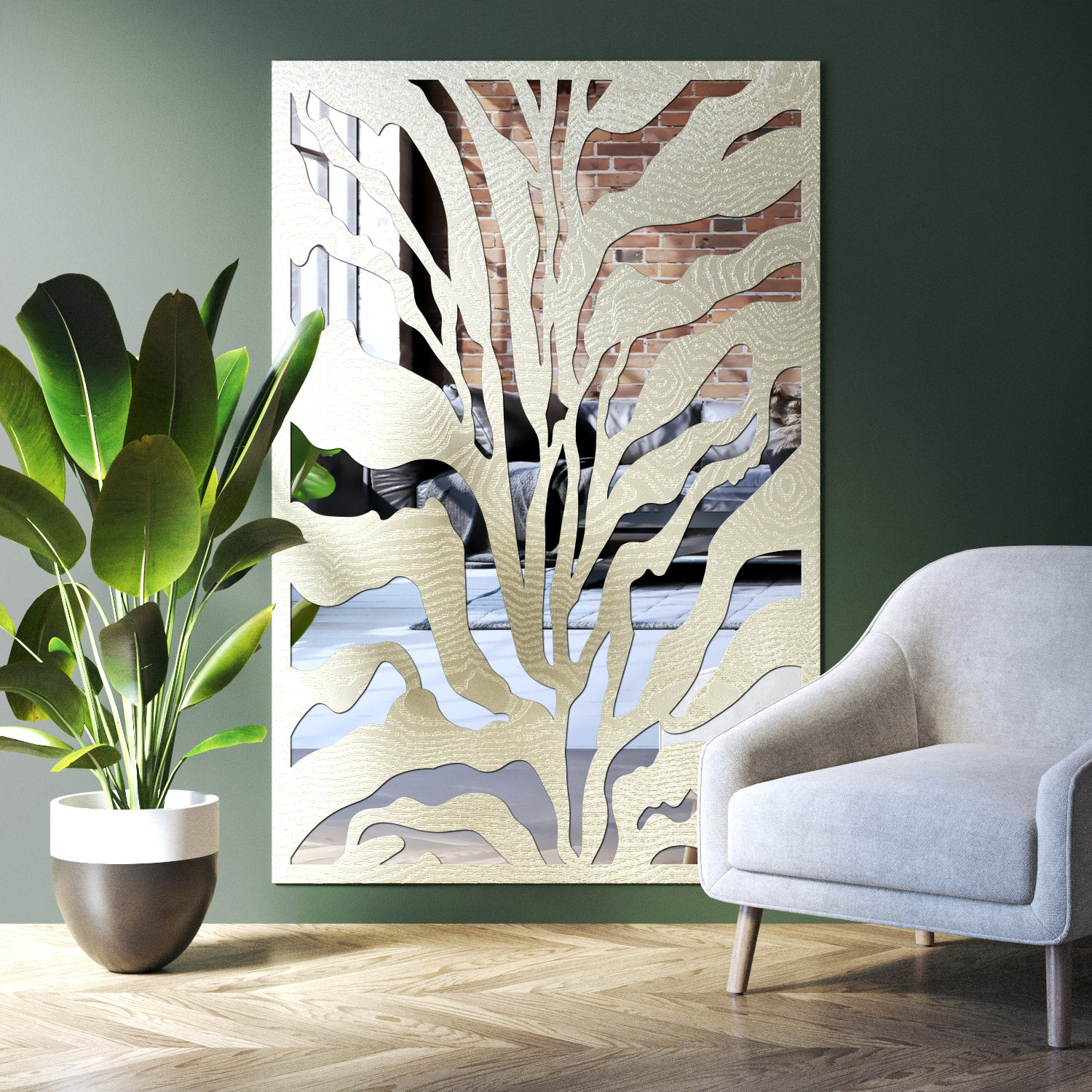 Malawi indoor decorative mirrored panel