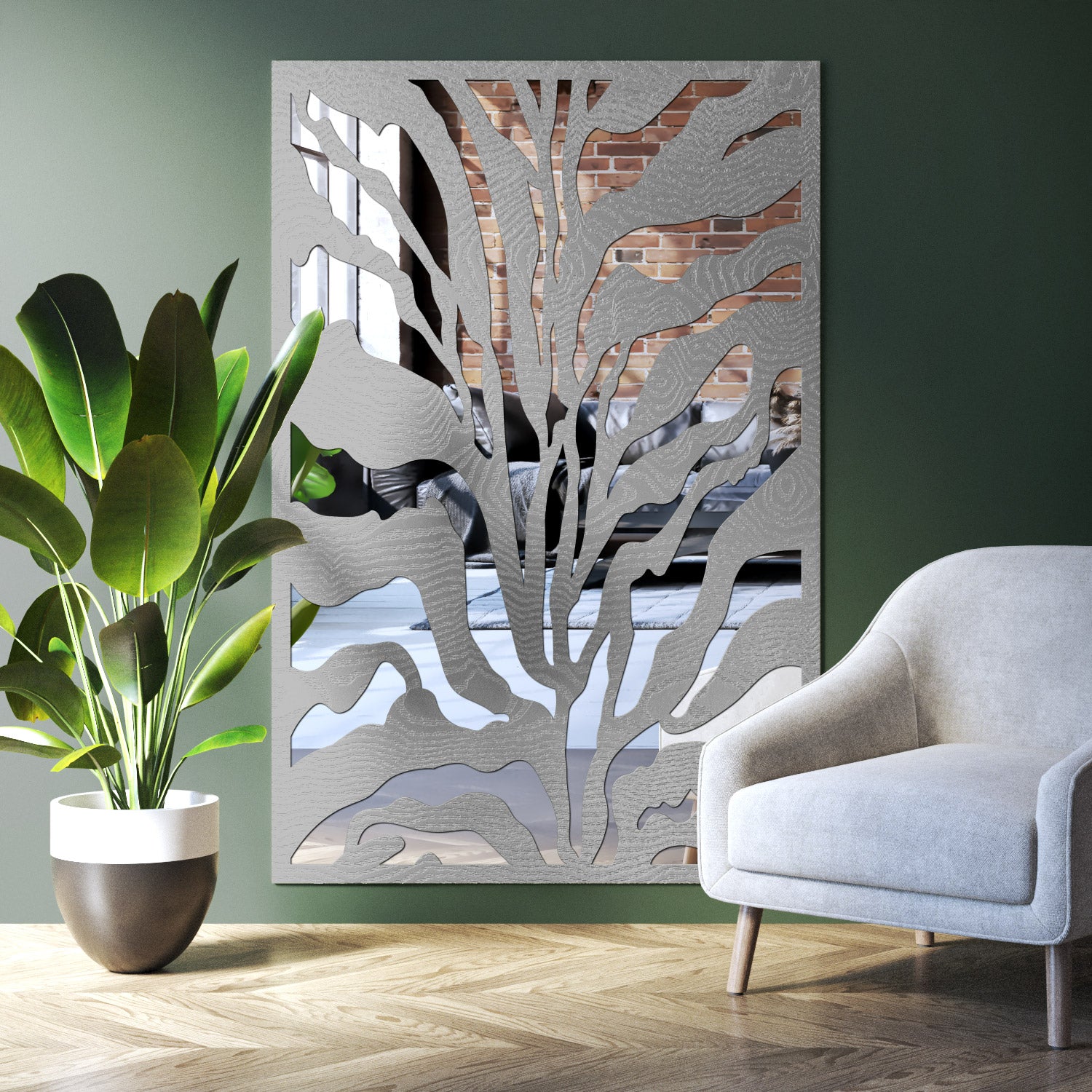 Malawi indoor decorative mirrored panel