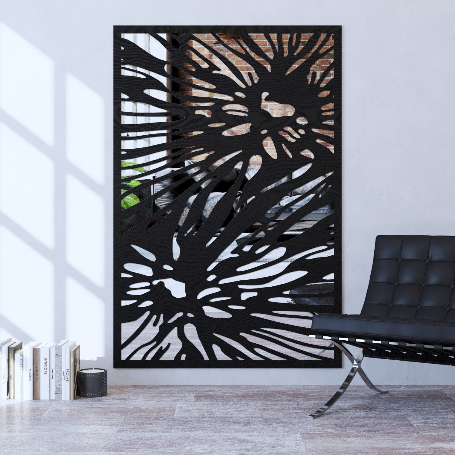Poppy indoor decorative mirrored panel