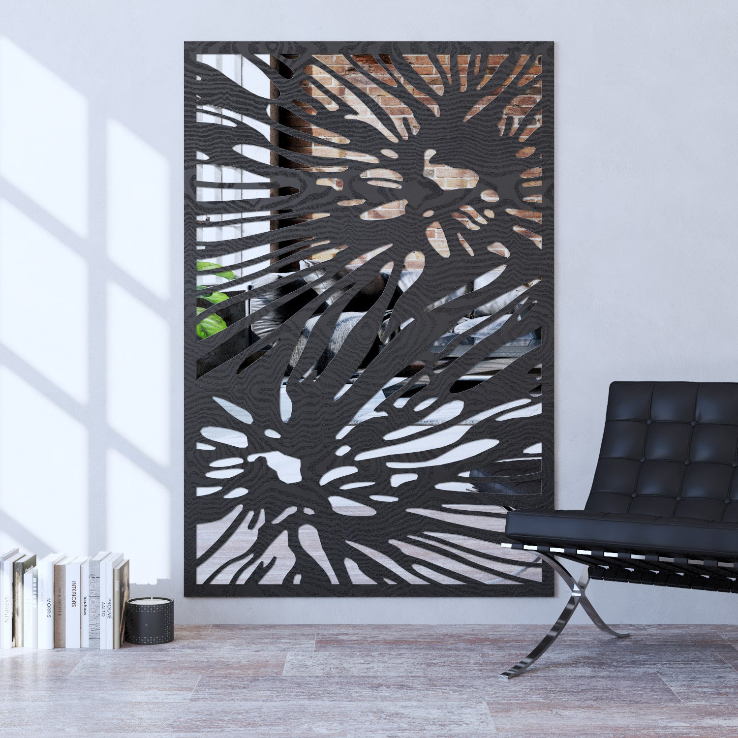 Poppy indoor decorative mirrored panel