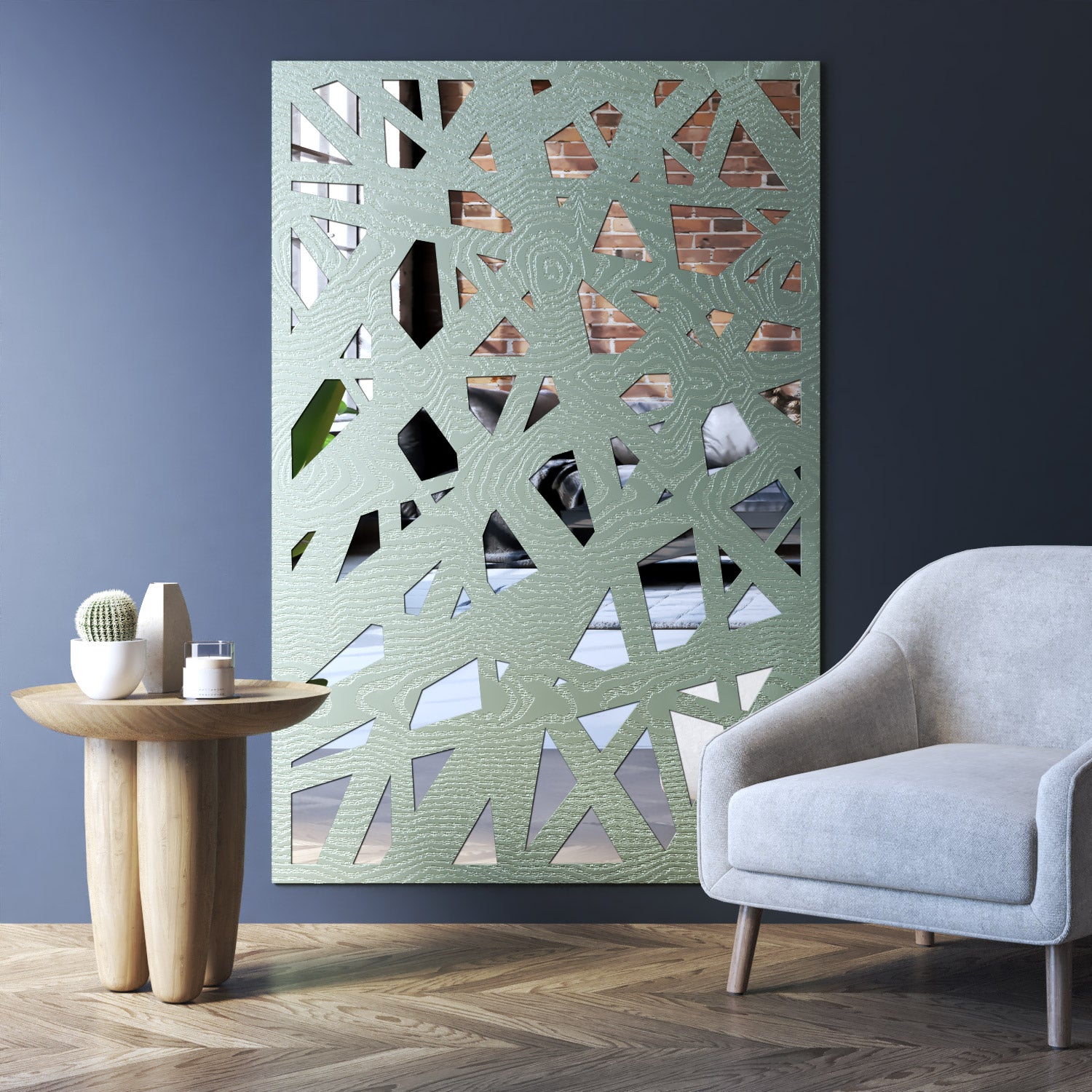 Prism indoor decorative mirrored panel