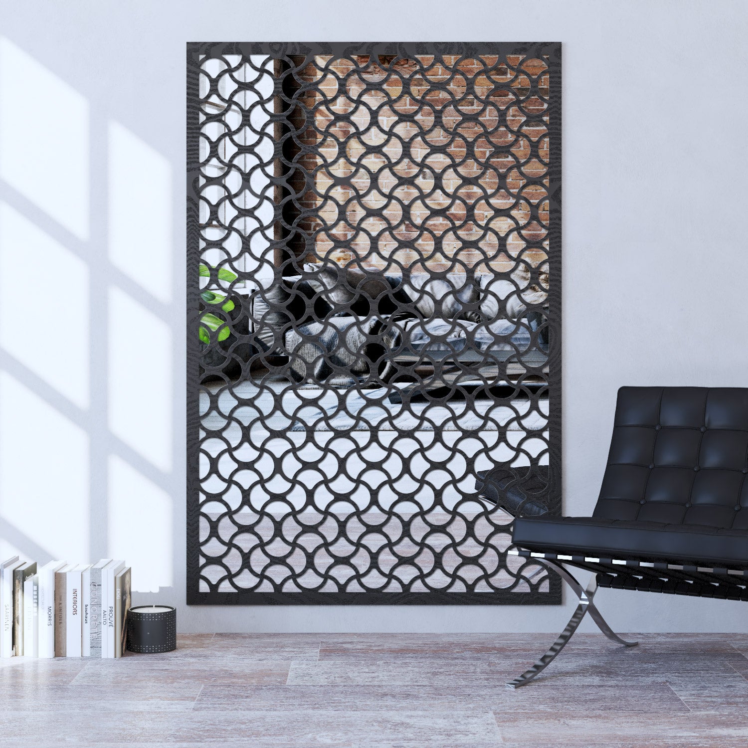 Vida indoor decorative mirrored panel