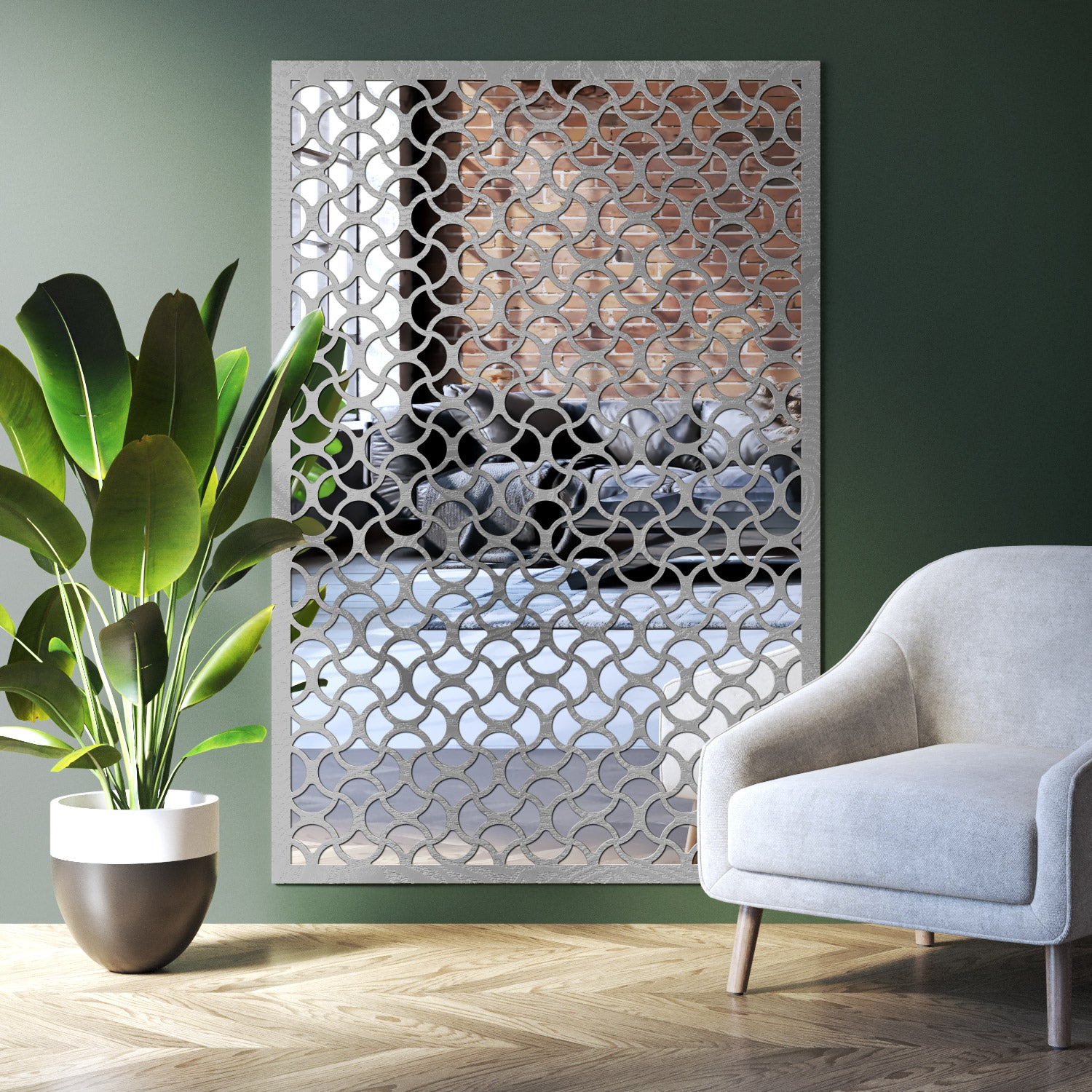 Vida indoor decorative mirrored panel