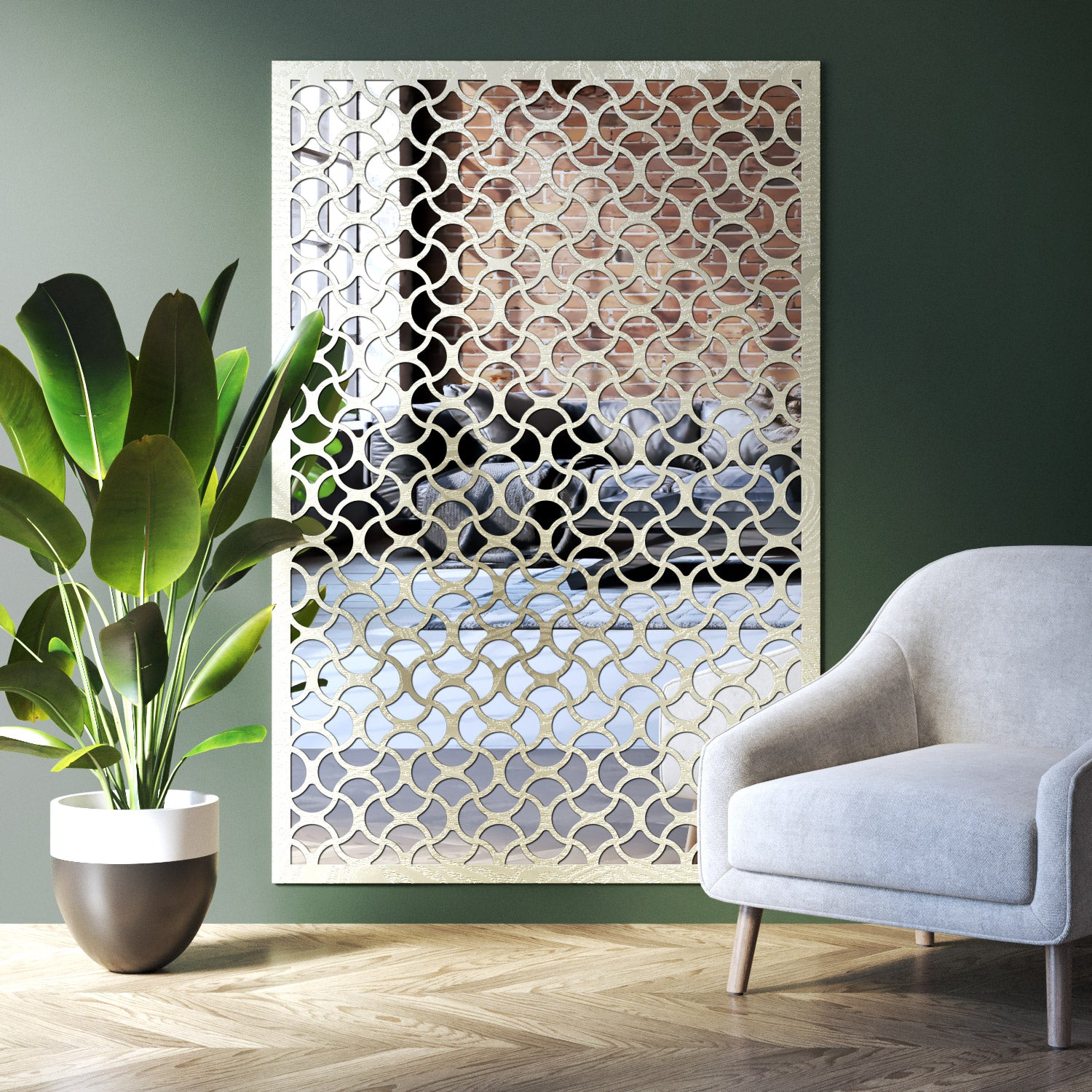 Vida indoor decorative mirrored panel