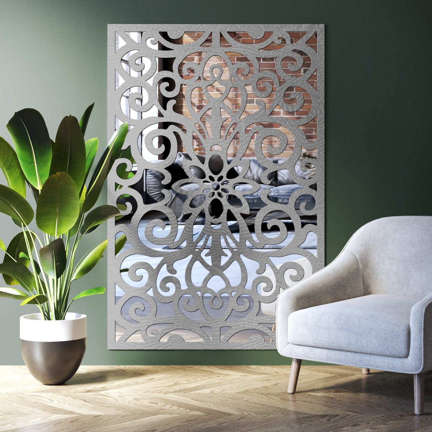 Windsor Indoor Decorative mirrored Panel