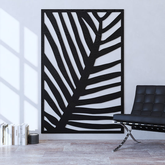 Palm indoor decorative panel