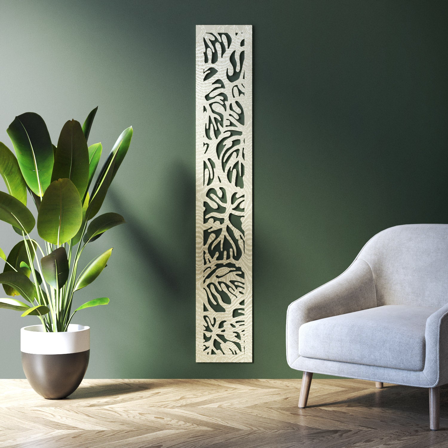Botanic indoor decorative panel