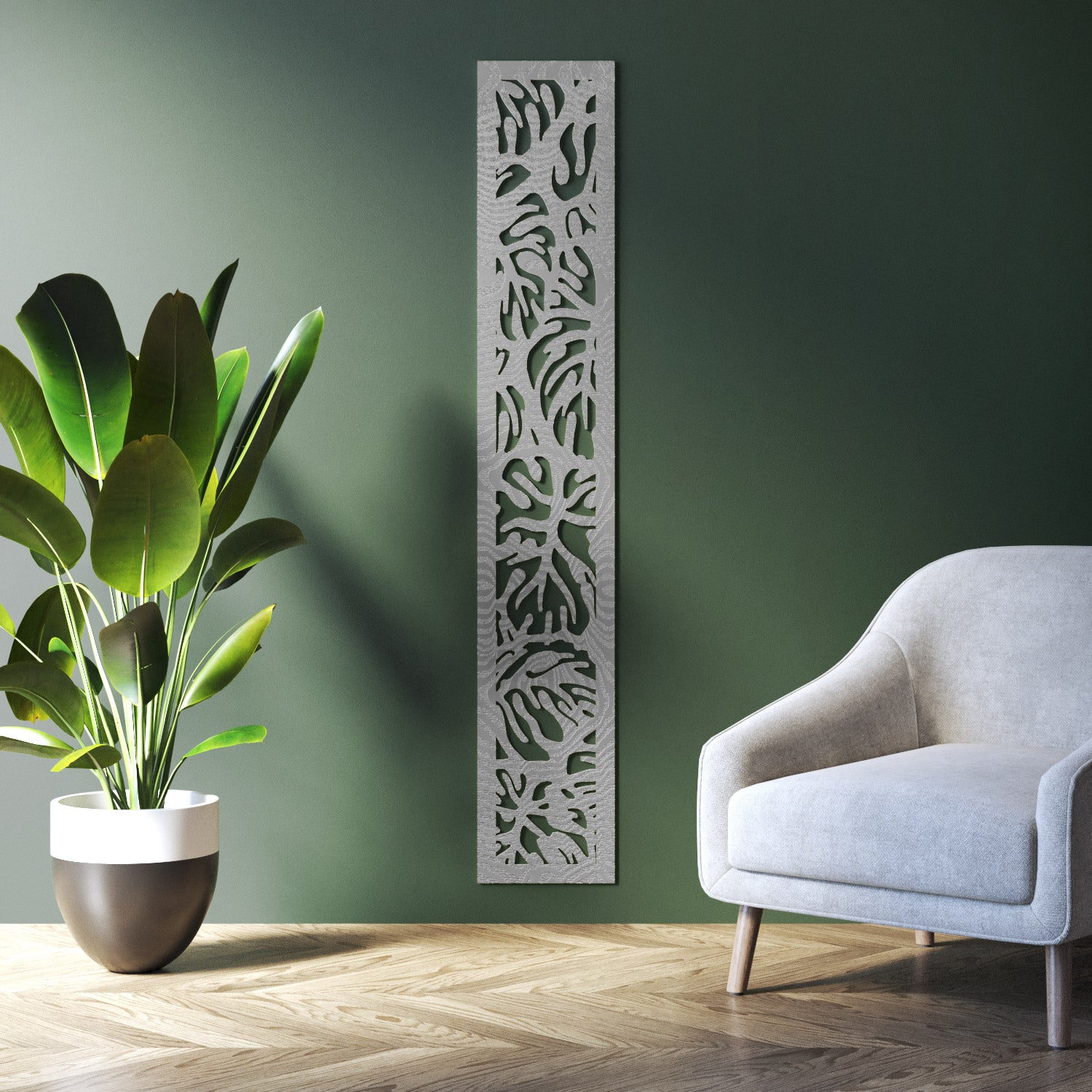 Botanic indoor decorative panel