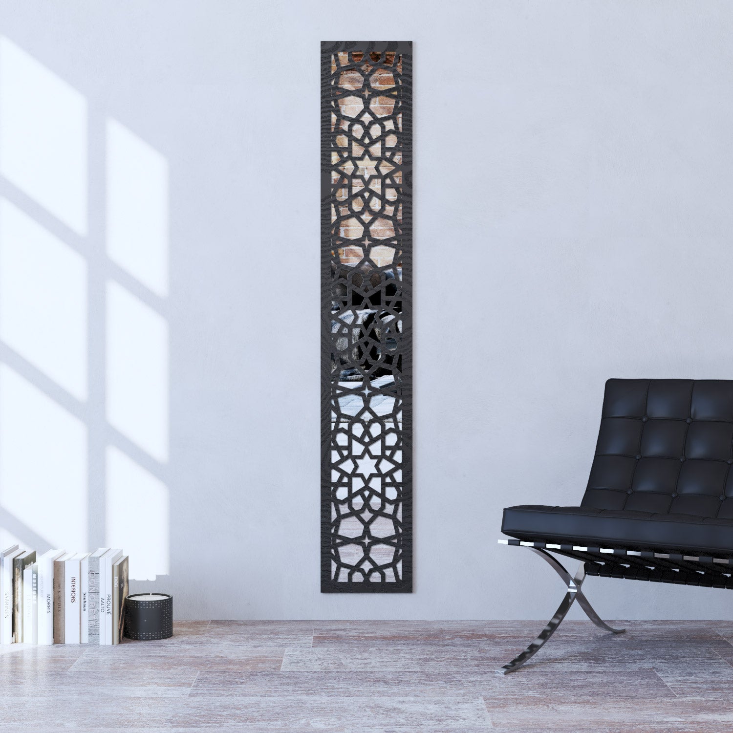 Nazira indoor decorative mirrored panel