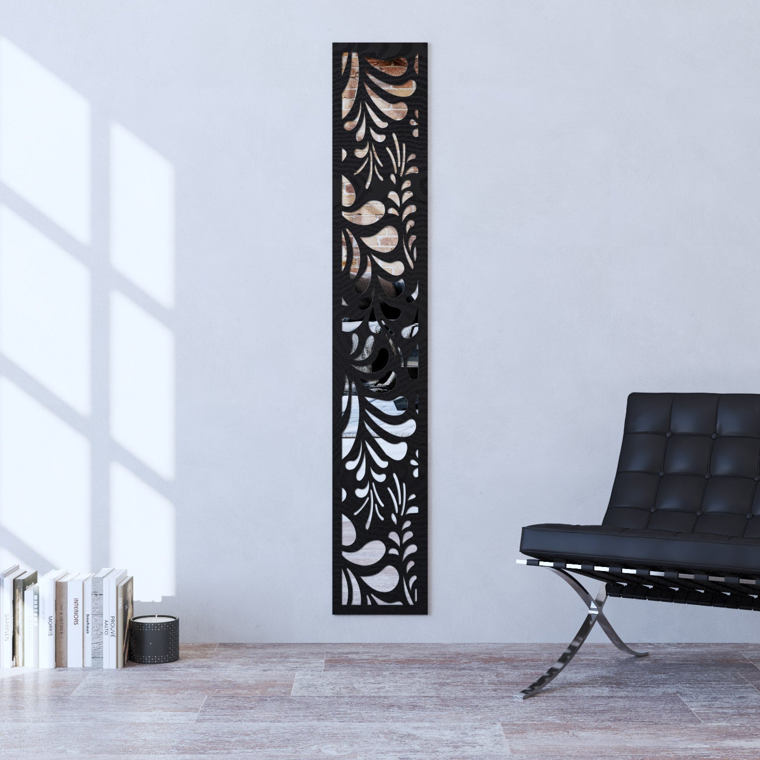 Petal indoor decorative mirrored panel