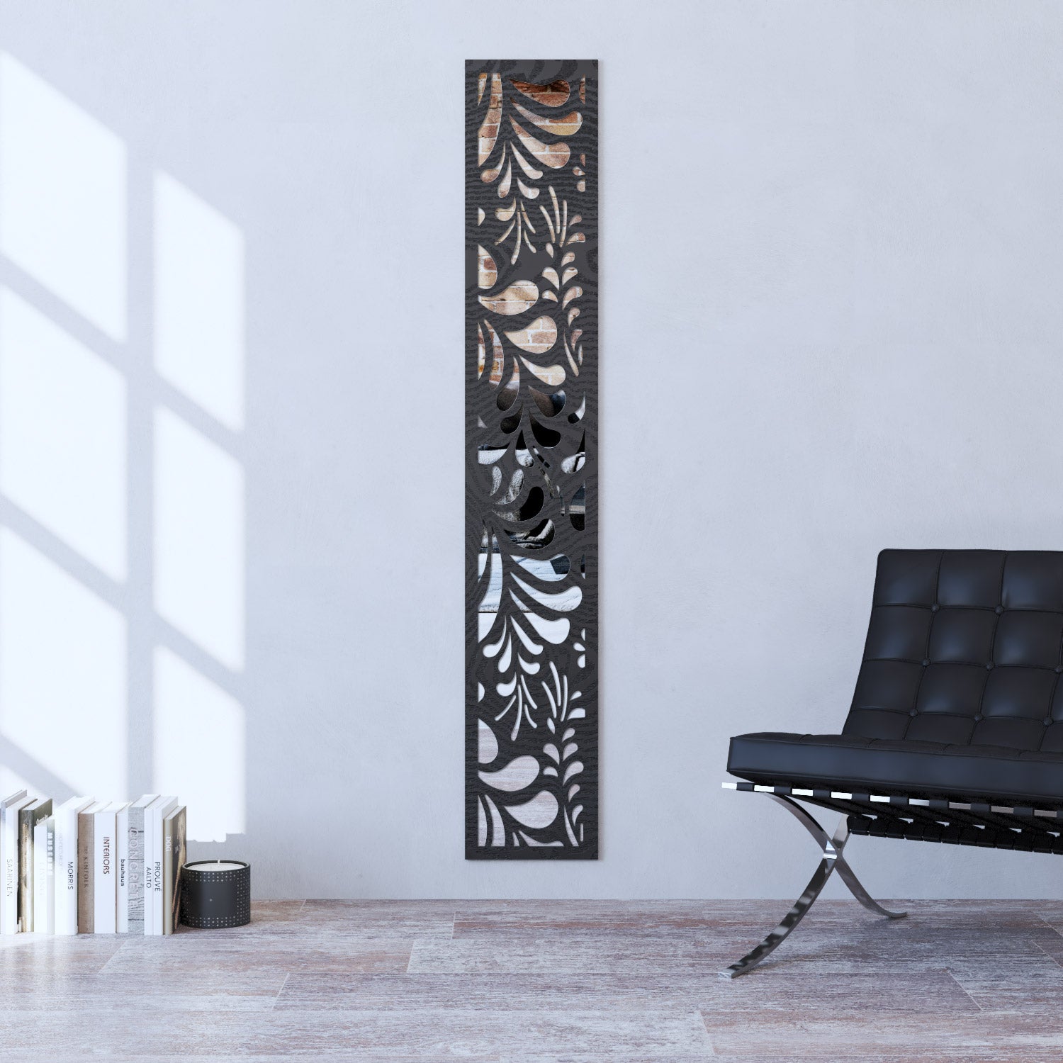 Petal indoor decorative mirrored panel