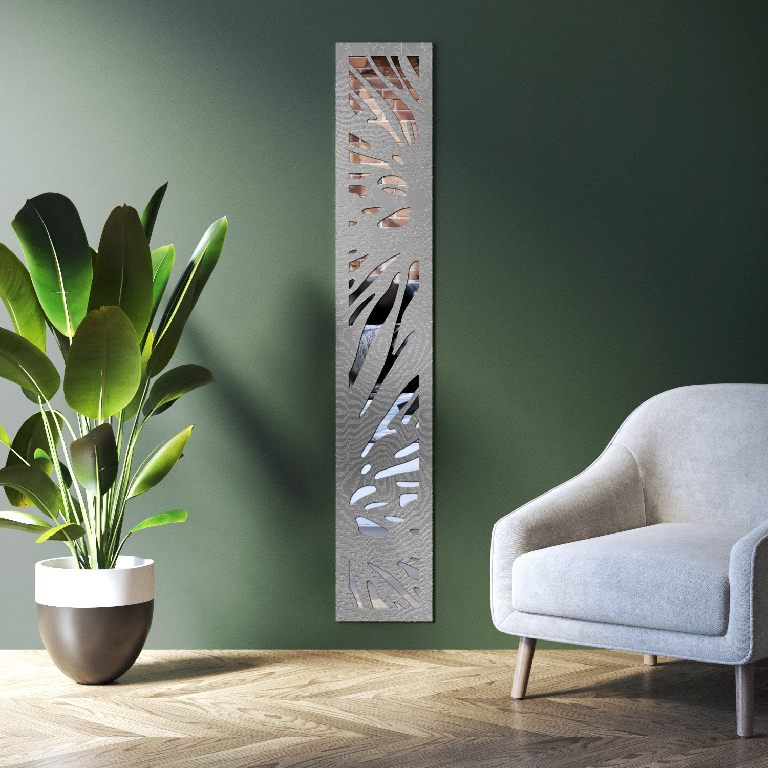 Poppy indoor decorative mirrored panel