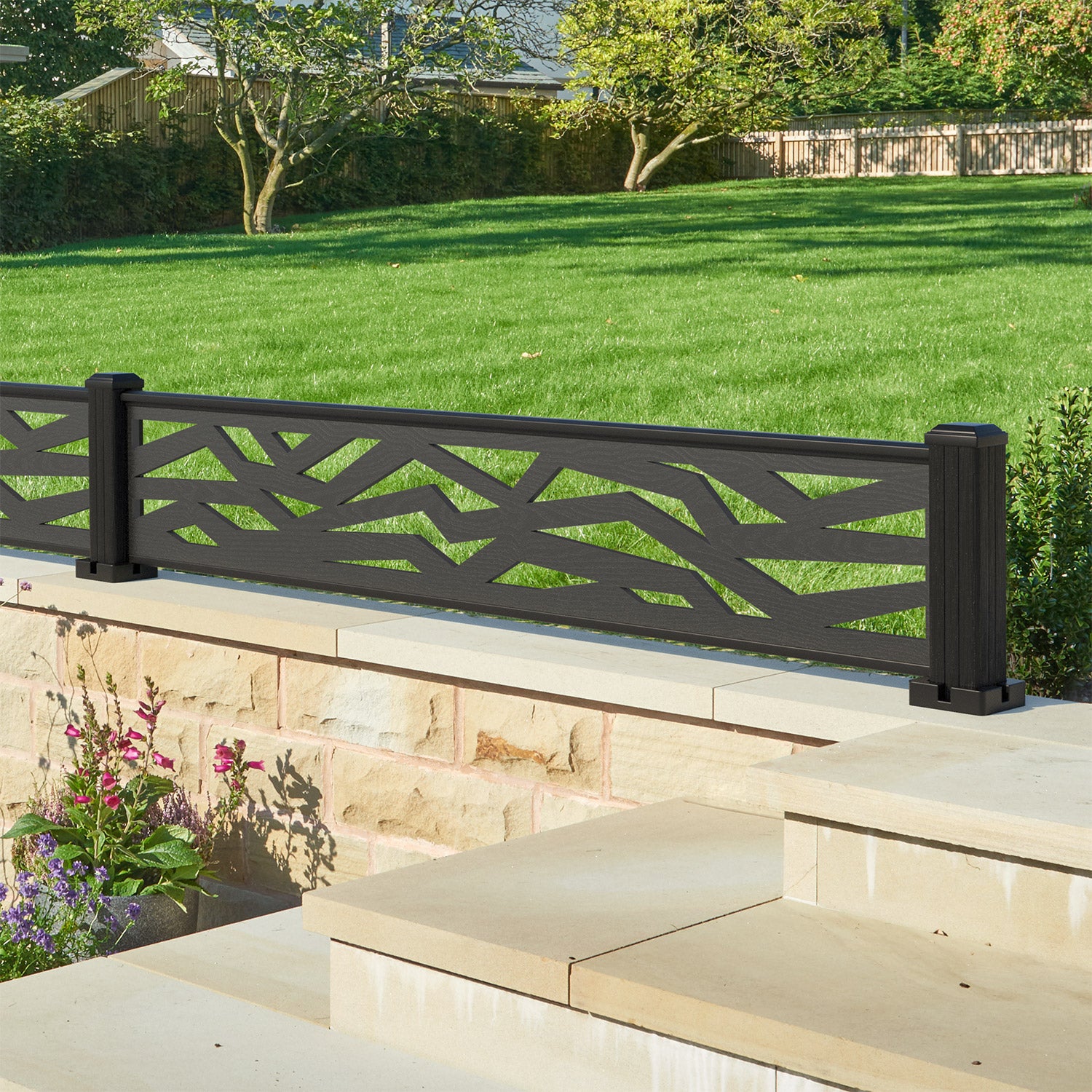 Zenith Decorative Fence - 180x30cm - with our composite posts