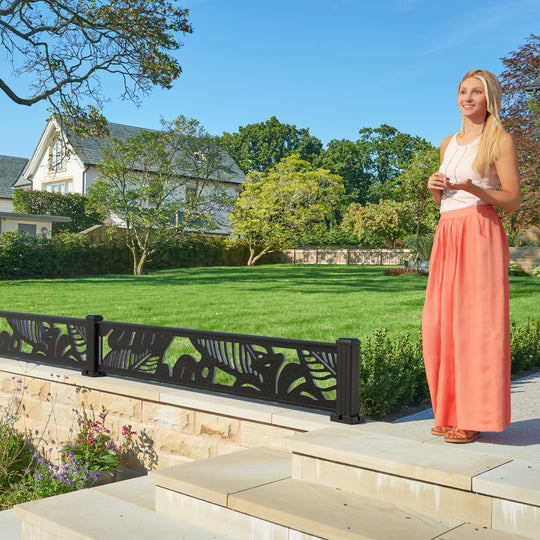 Fauna Decorative Fence - 180x30cm - with our aluminium posts