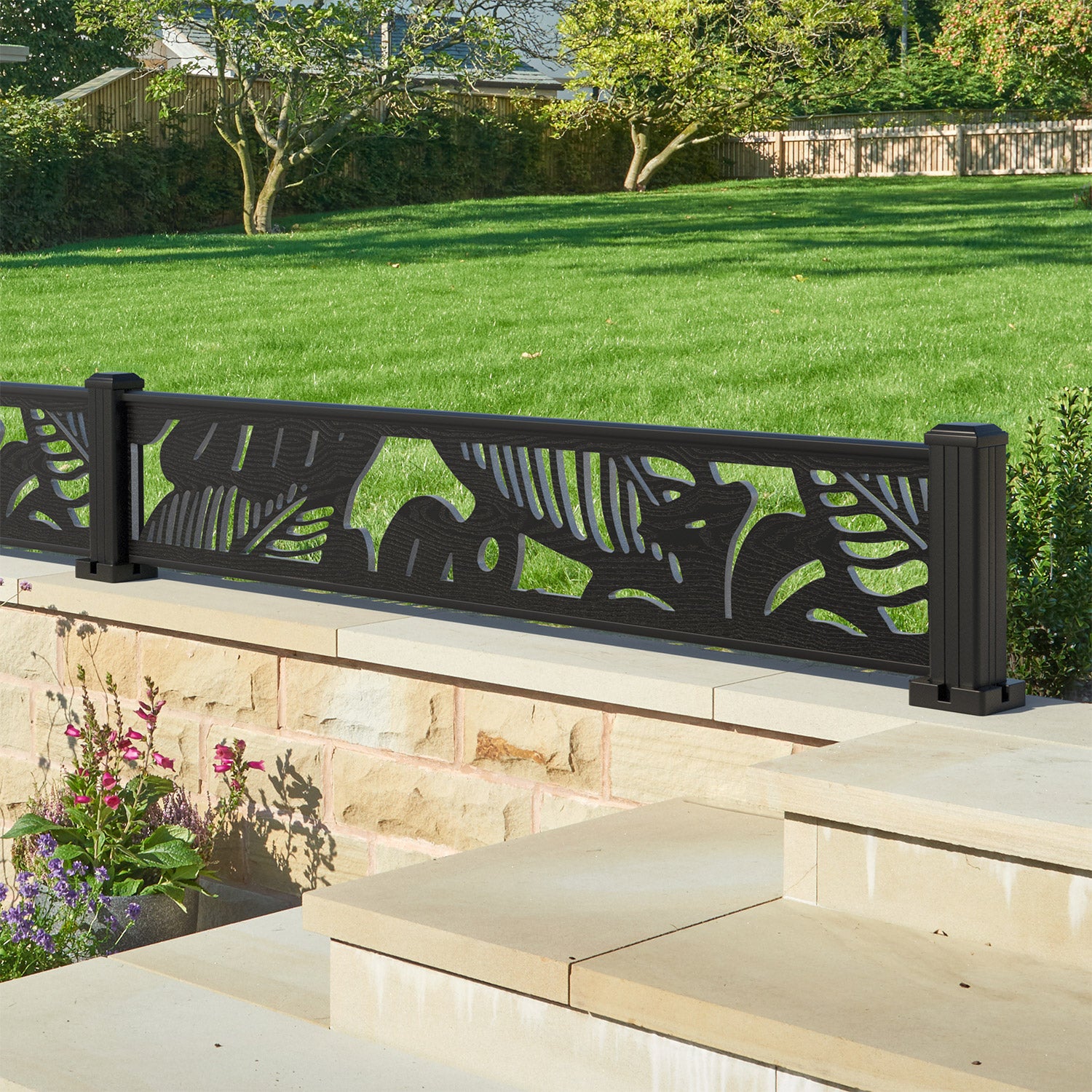 Fauna Decorative Fence - 180x30cm - with our aluminium posts