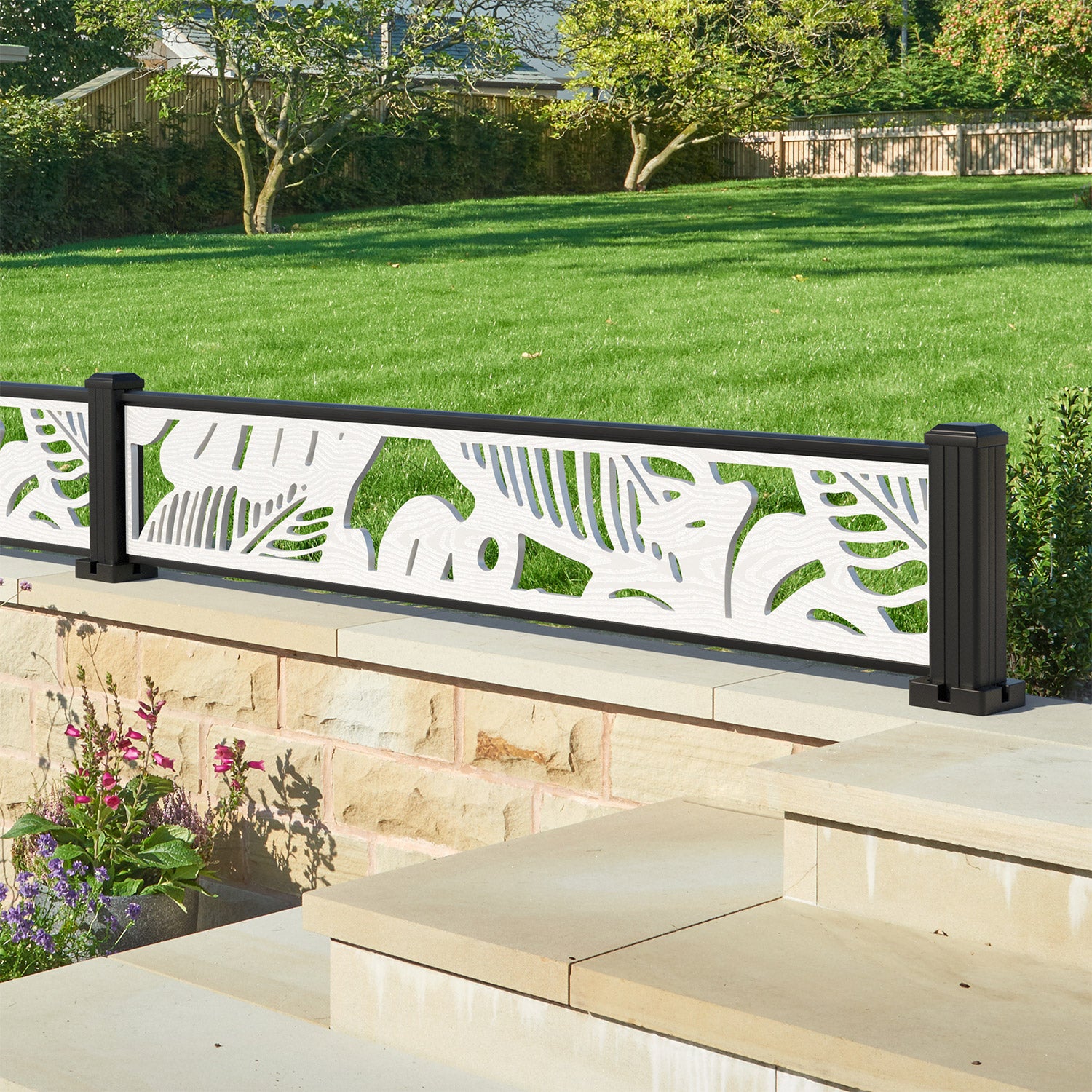 Fauna Decorative Fence - 180x30cm - with our composite posts