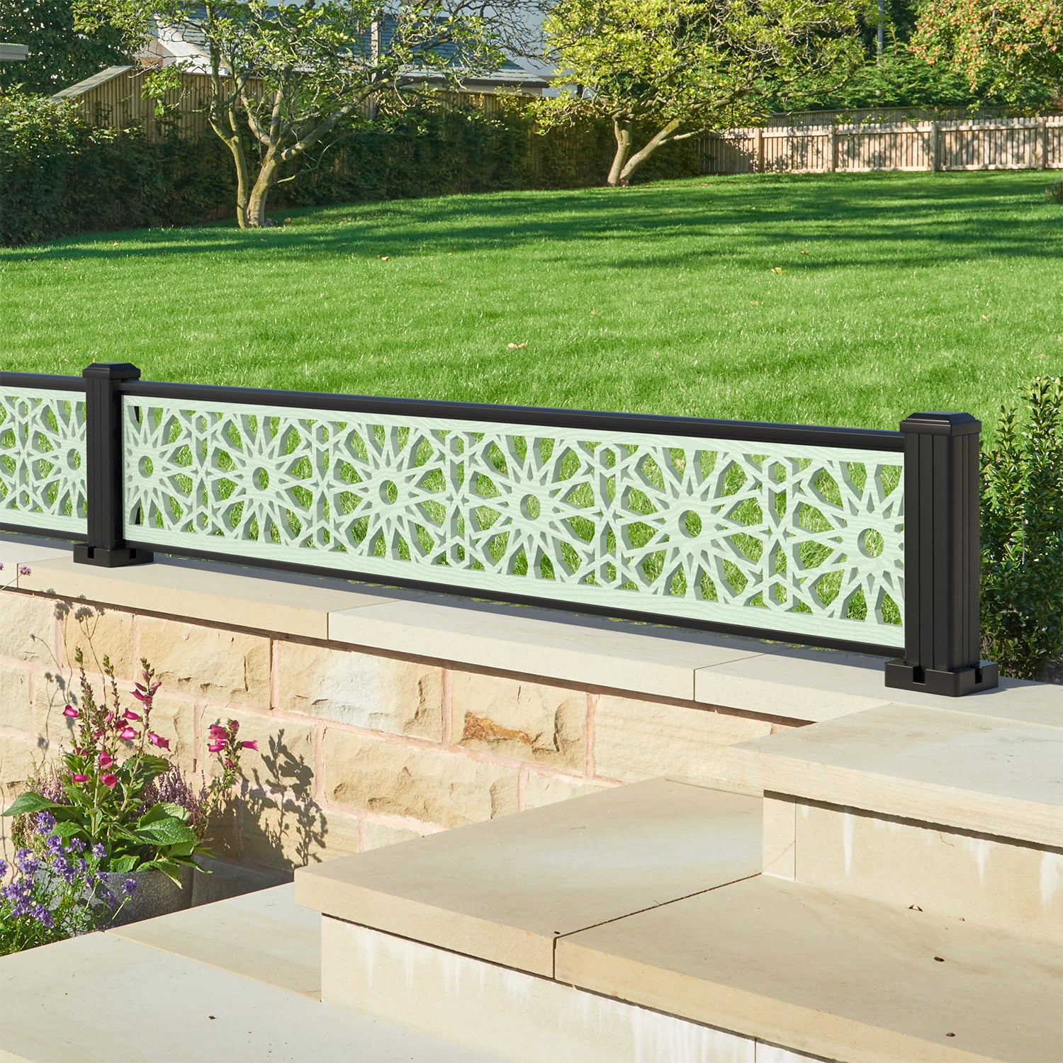 Hambra Decorative Fence - 180x30cm - with our composite posts