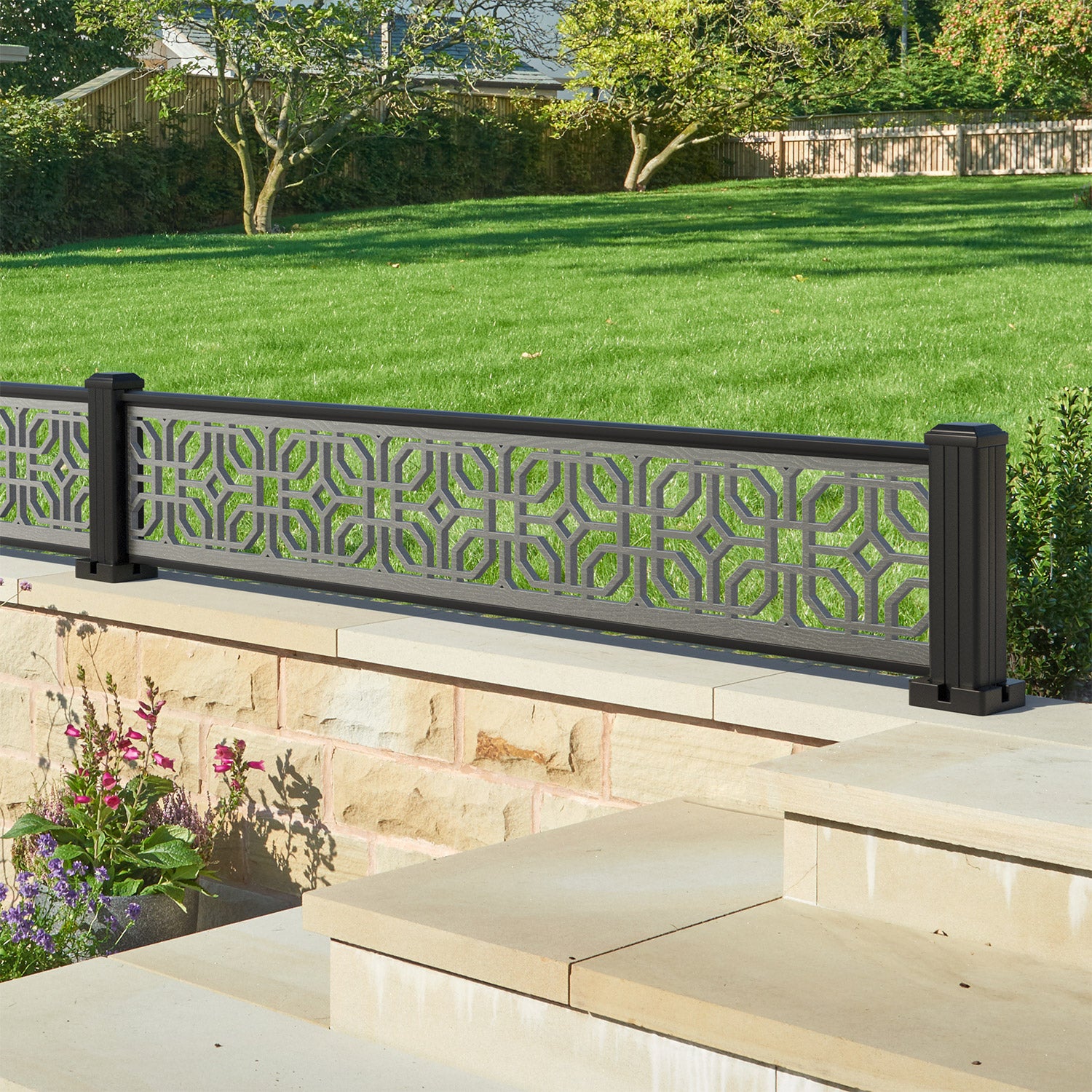 Micro Decorative Fence - 180x30cm - with our composite posts