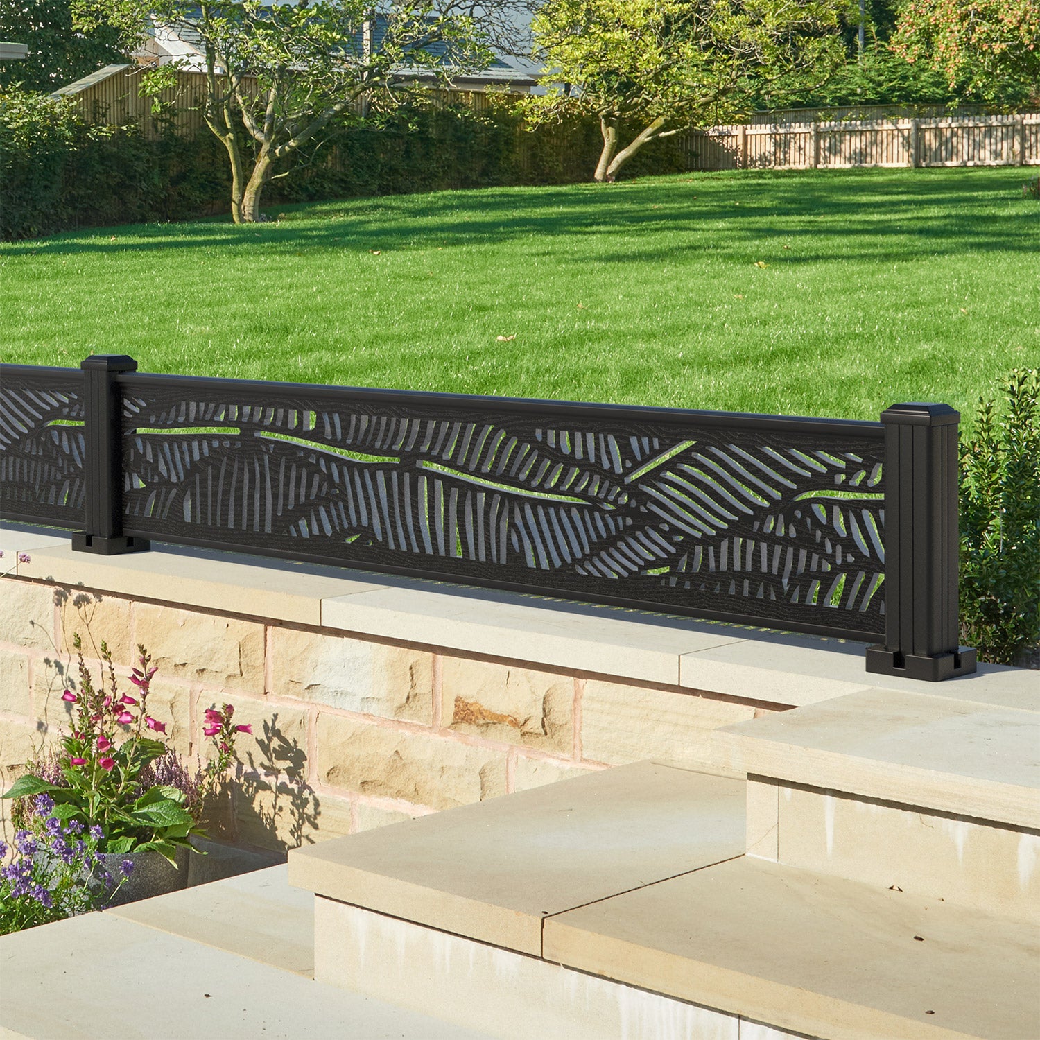 Quill Decorative Fence - 180x30cm - with our composite posts