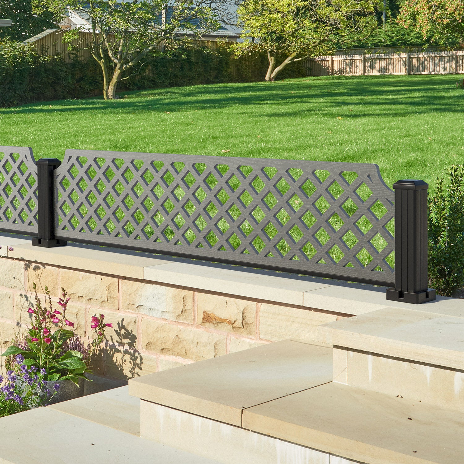 Regal Hive Decorative Fence - 180x40cm - with our composite posts
