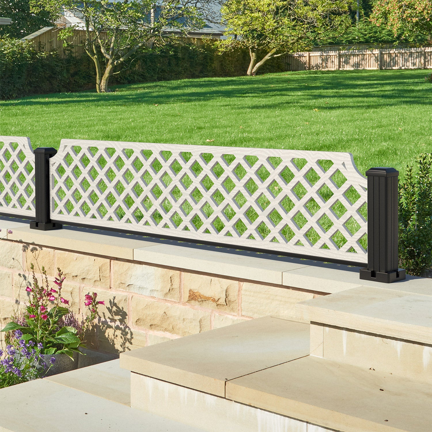 Regal Hive Decorative Fence - 180x40cm - with our composite posts