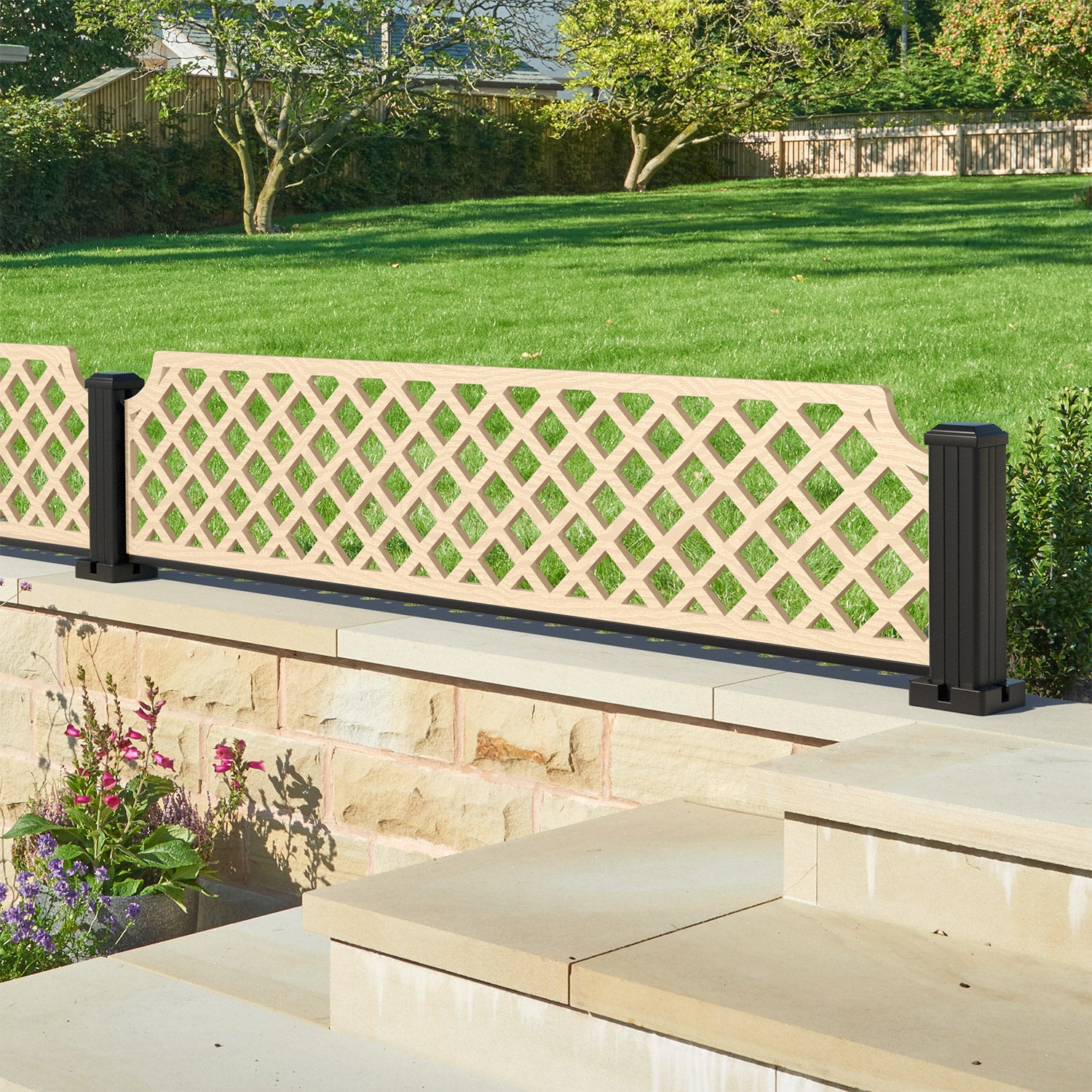 Regal Hive Decorative Fence - 180x40cm - with our composite posts
