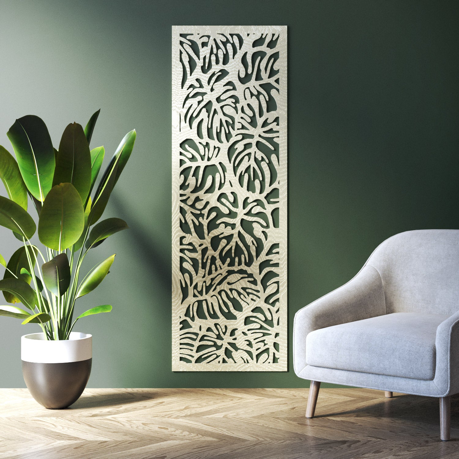 Botanic indoor decorative panel
