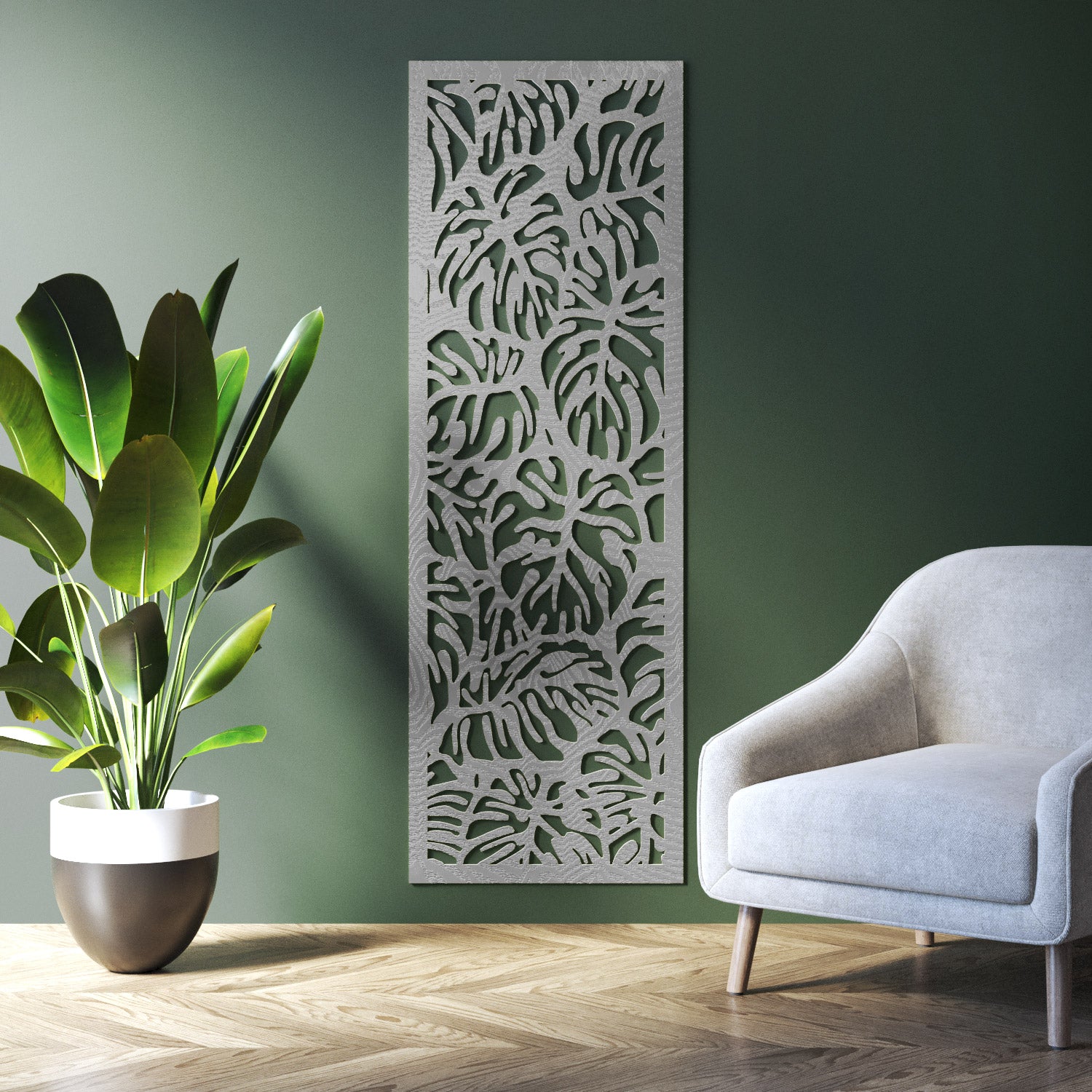 Botanic indoor decorative panel