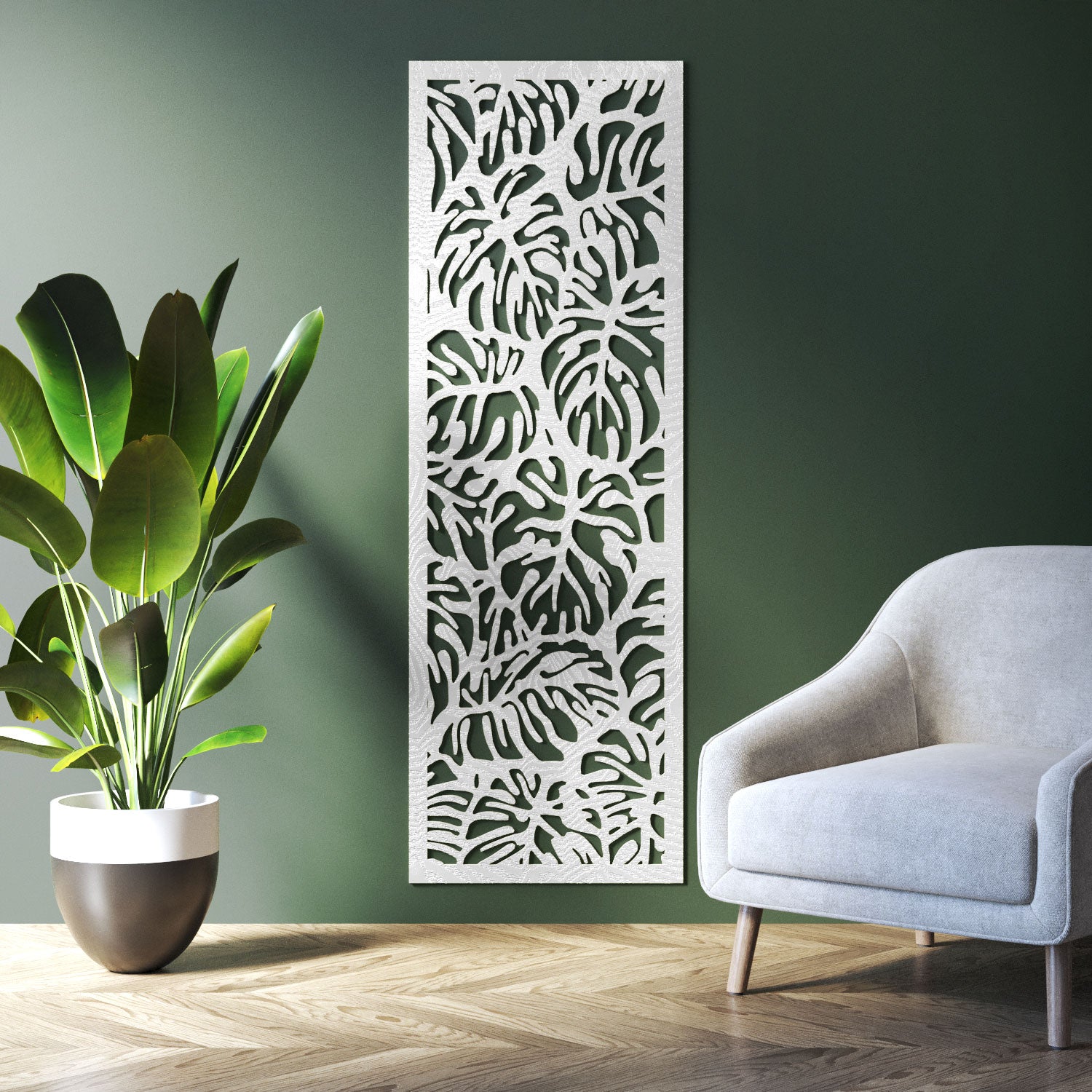Botanic indoor decorative panel