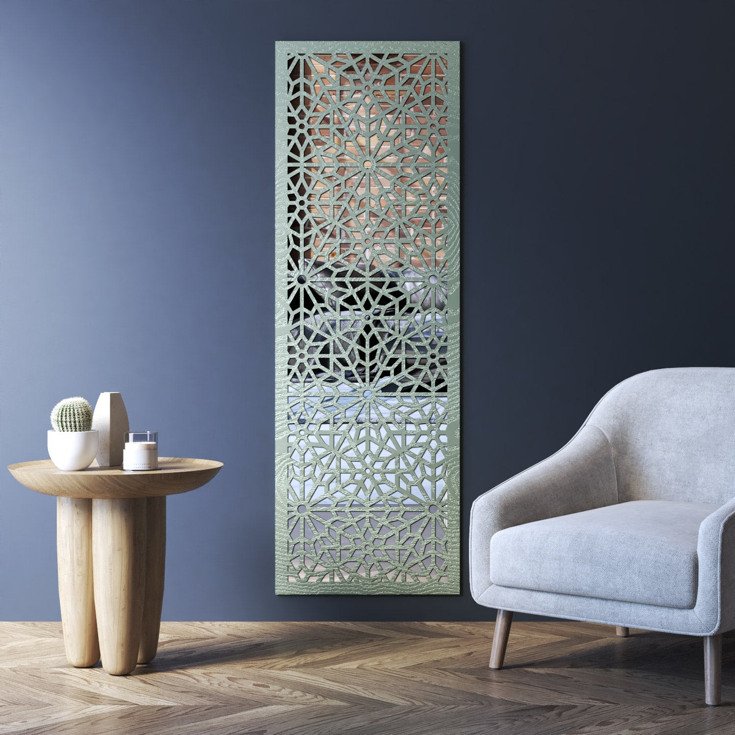 Alnara indoor decorative mirrored panel