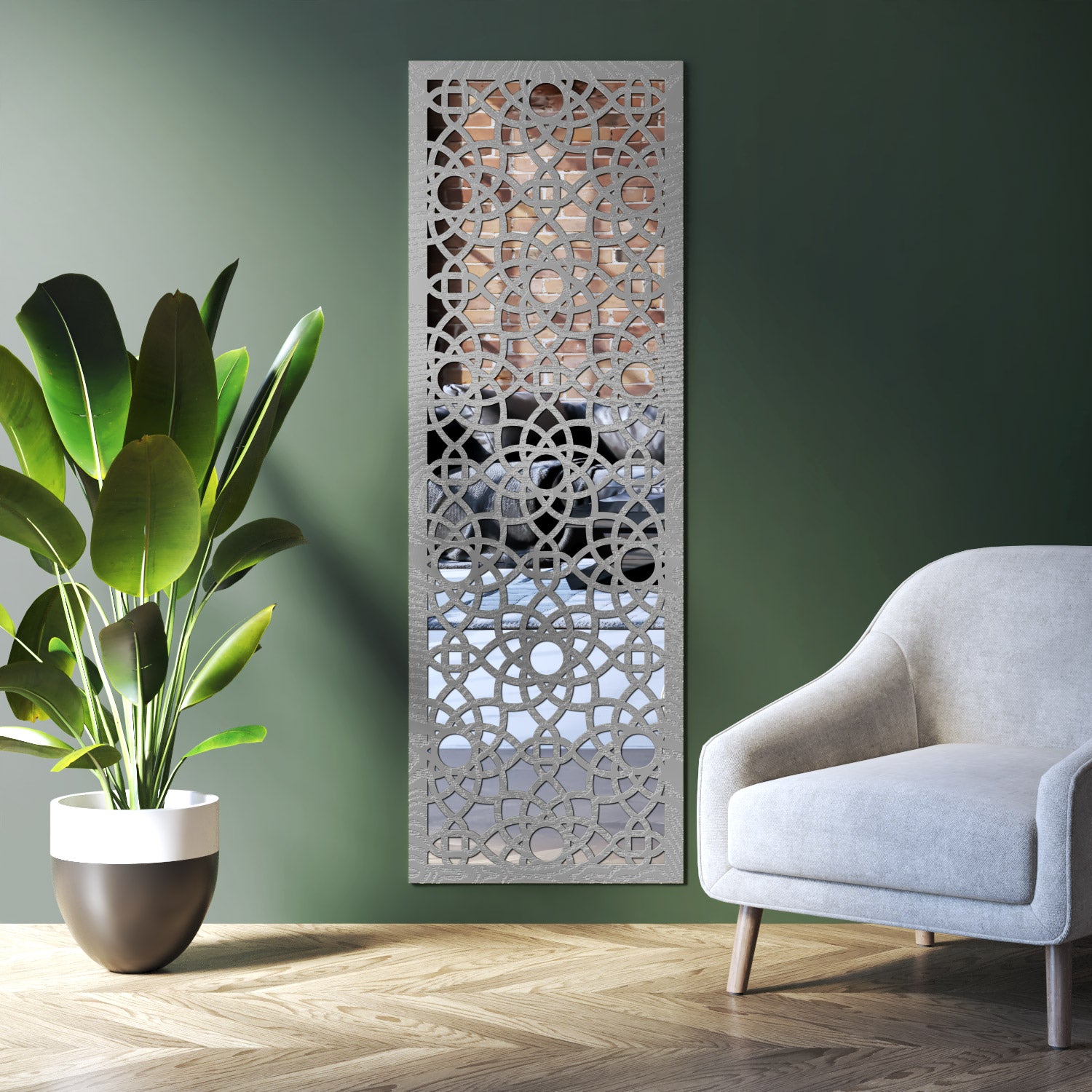Ambar indoor decorative mirrored panel