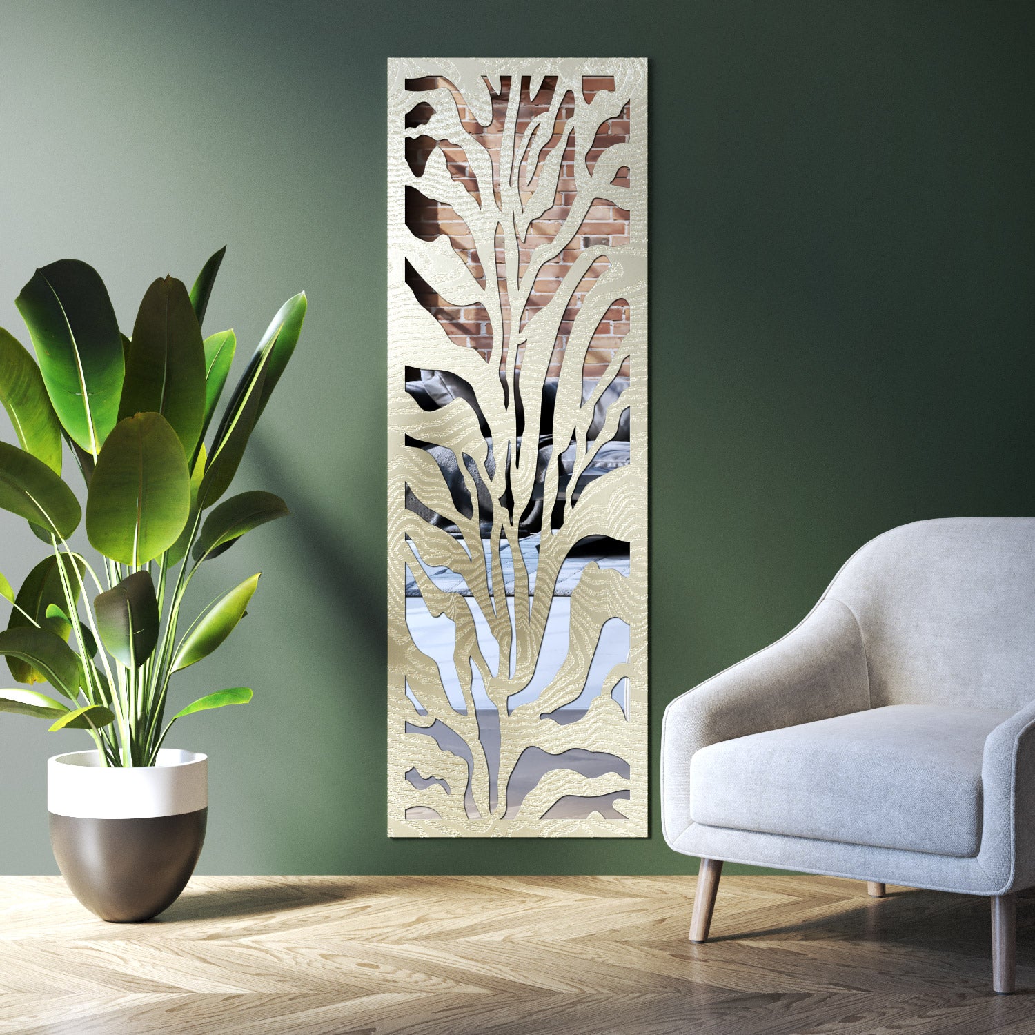 Malawi indoor decorative mirrored panel